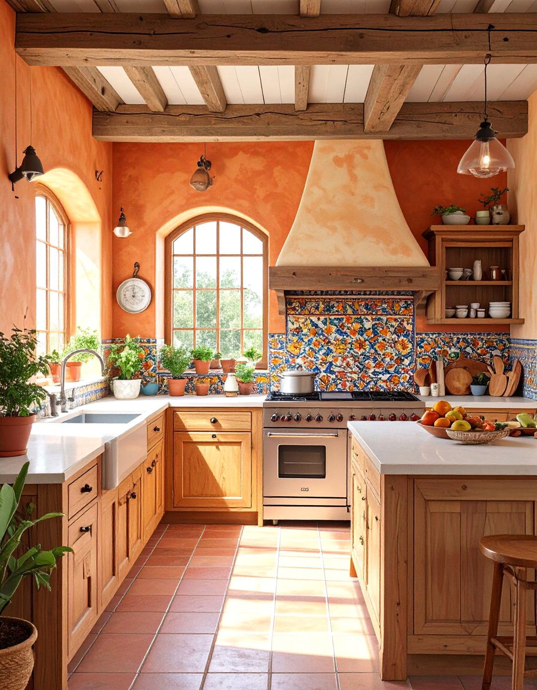 The Southwestern Adobe Style Kitchen - 30 cabin kitchen ideas