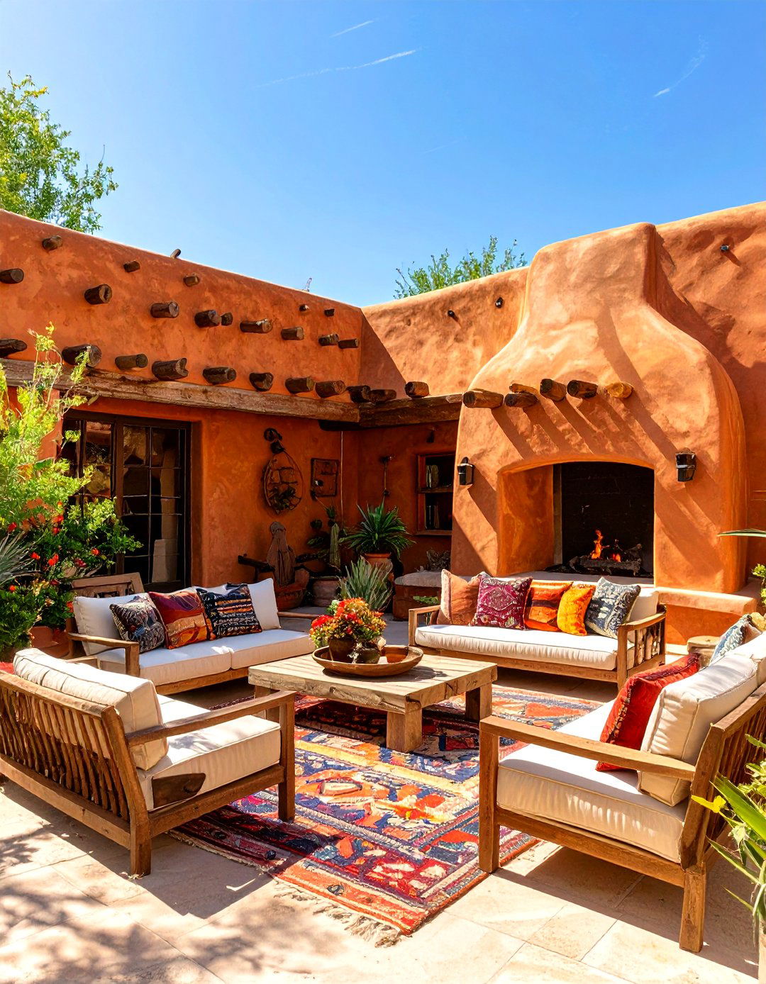 The Southwestern Adobe Style Patio - 30 best ideas for outdoor living spaces