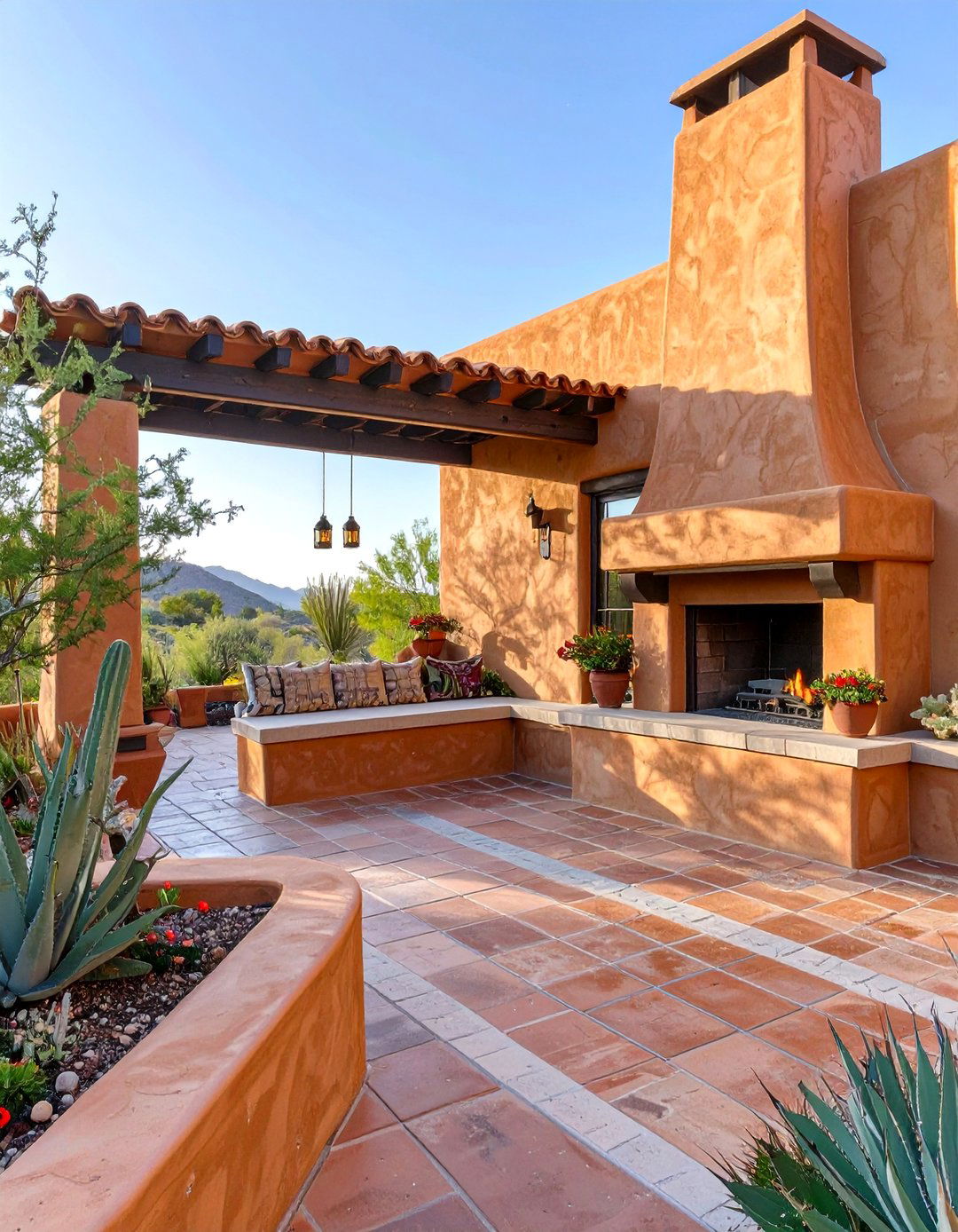 The Southwestern Adobe Style Patio - 30 deck and patio ideas