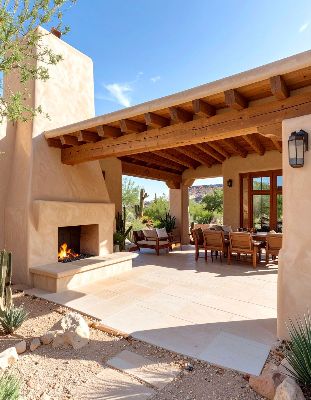 The Southwestern Adobe Style - 30 attached covered patio ideas