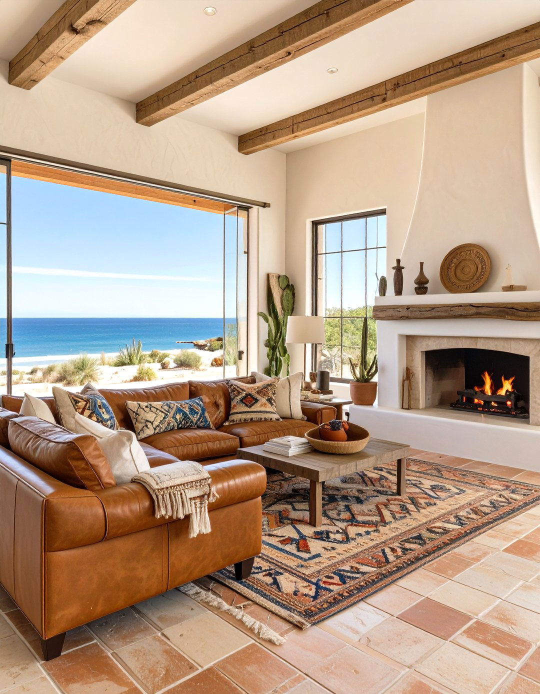 The Southwestern Coastal Fusion - 30 beach house design ideas