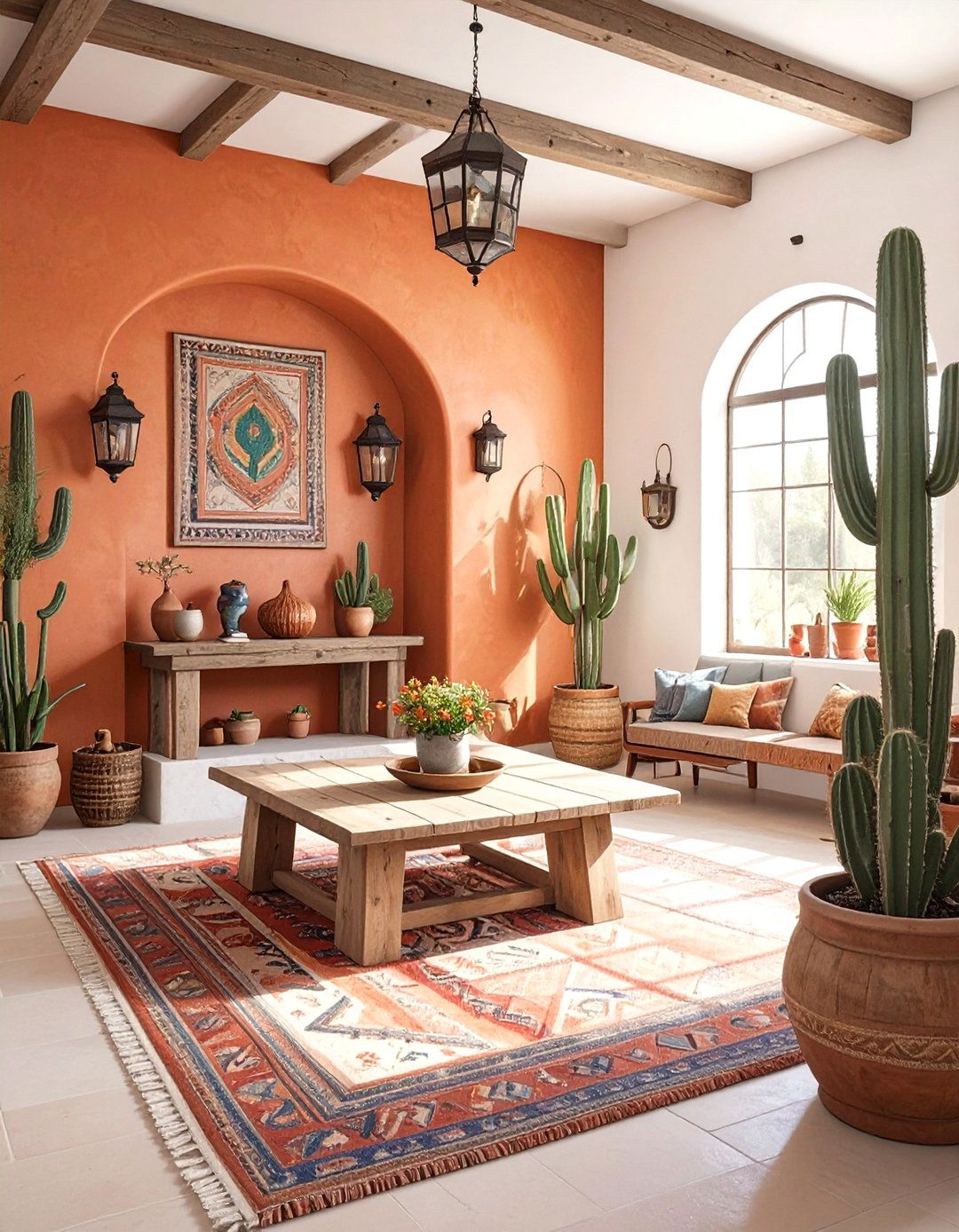 The Southwestern Desert Vibe Basement - 30 basement apartment ideas