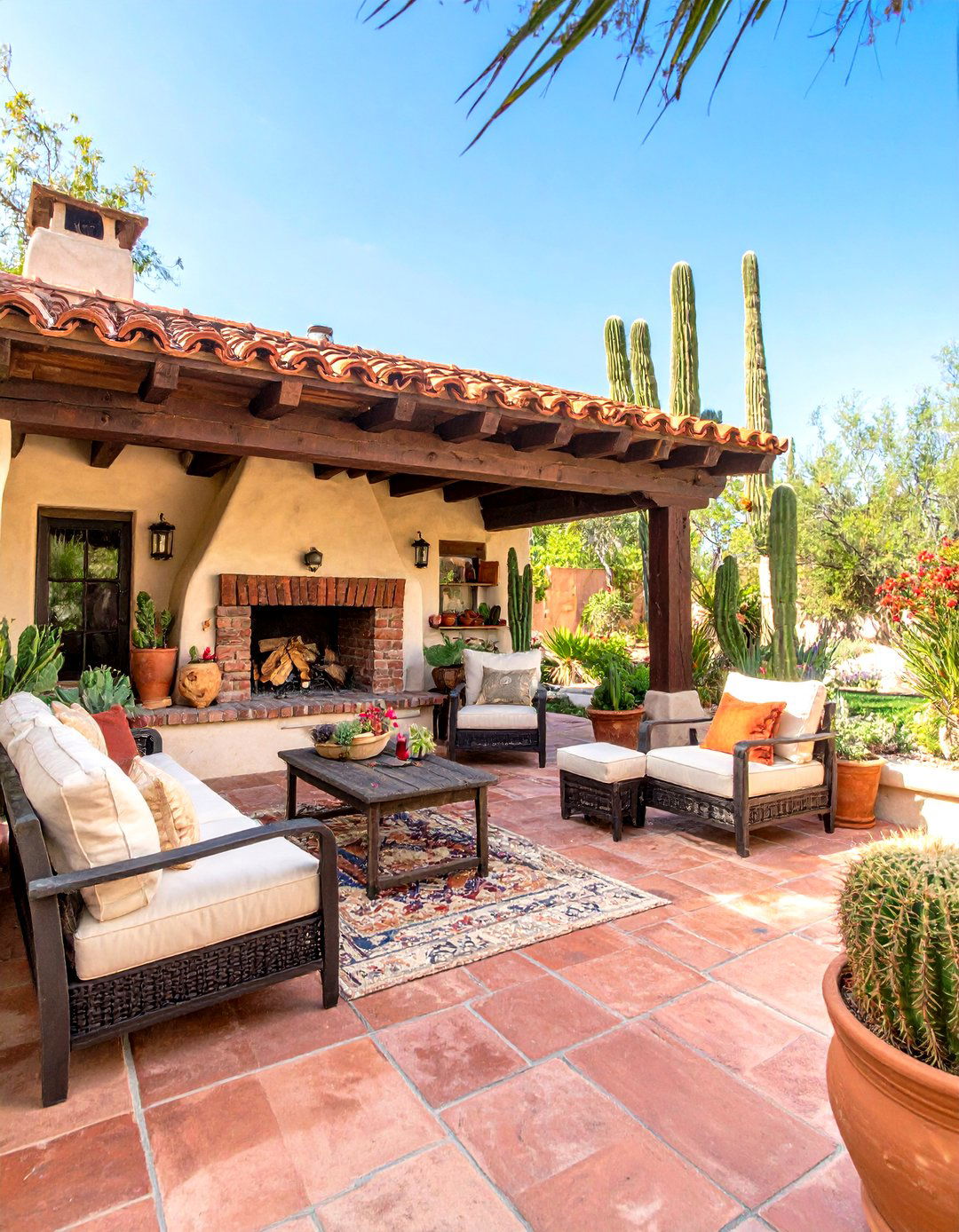 The Southwestern Hacienda Patio - 30 covered patio backyard patio ideas