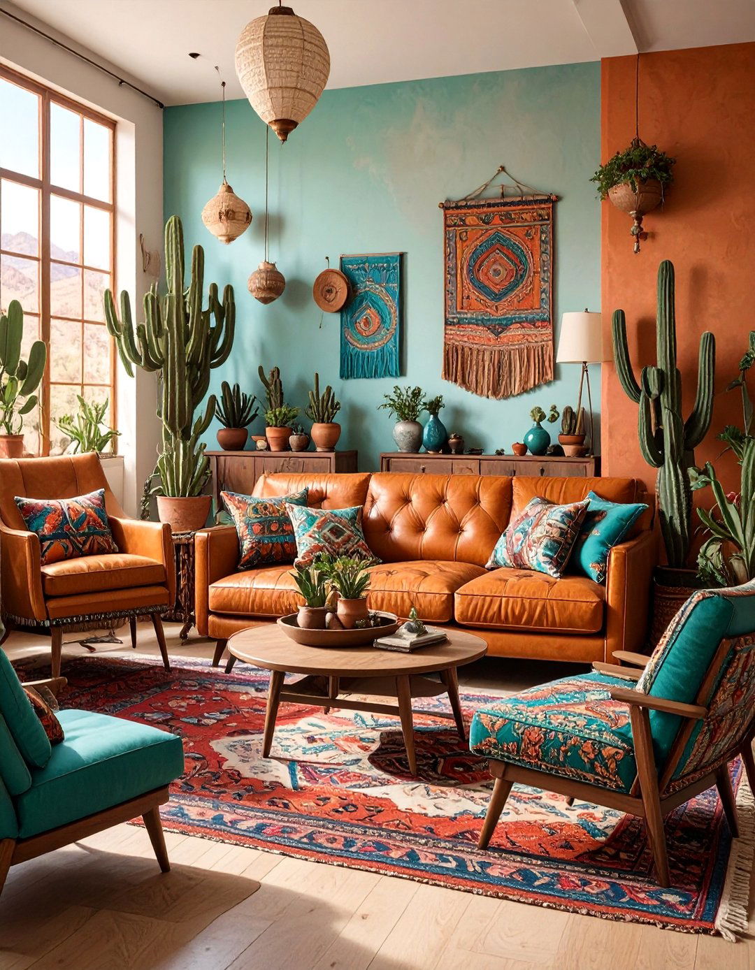 The Southwestern Infused Living Room - 30 ai mid-century living room ideas