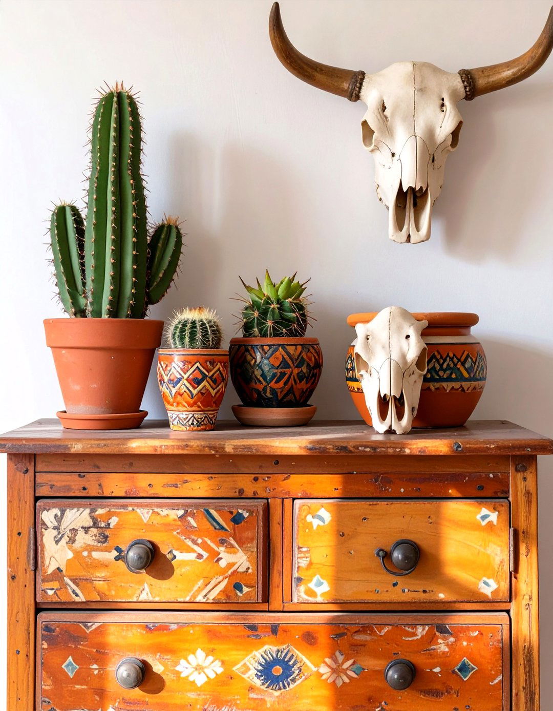 The Southwestern Inspired Dresser - 30 bedroom dresser top decor ideas