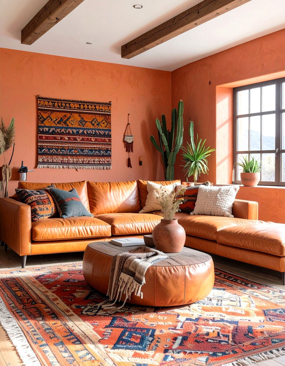 The Southwestern Inspired Living Room - 30 cozy apartment living room ideas