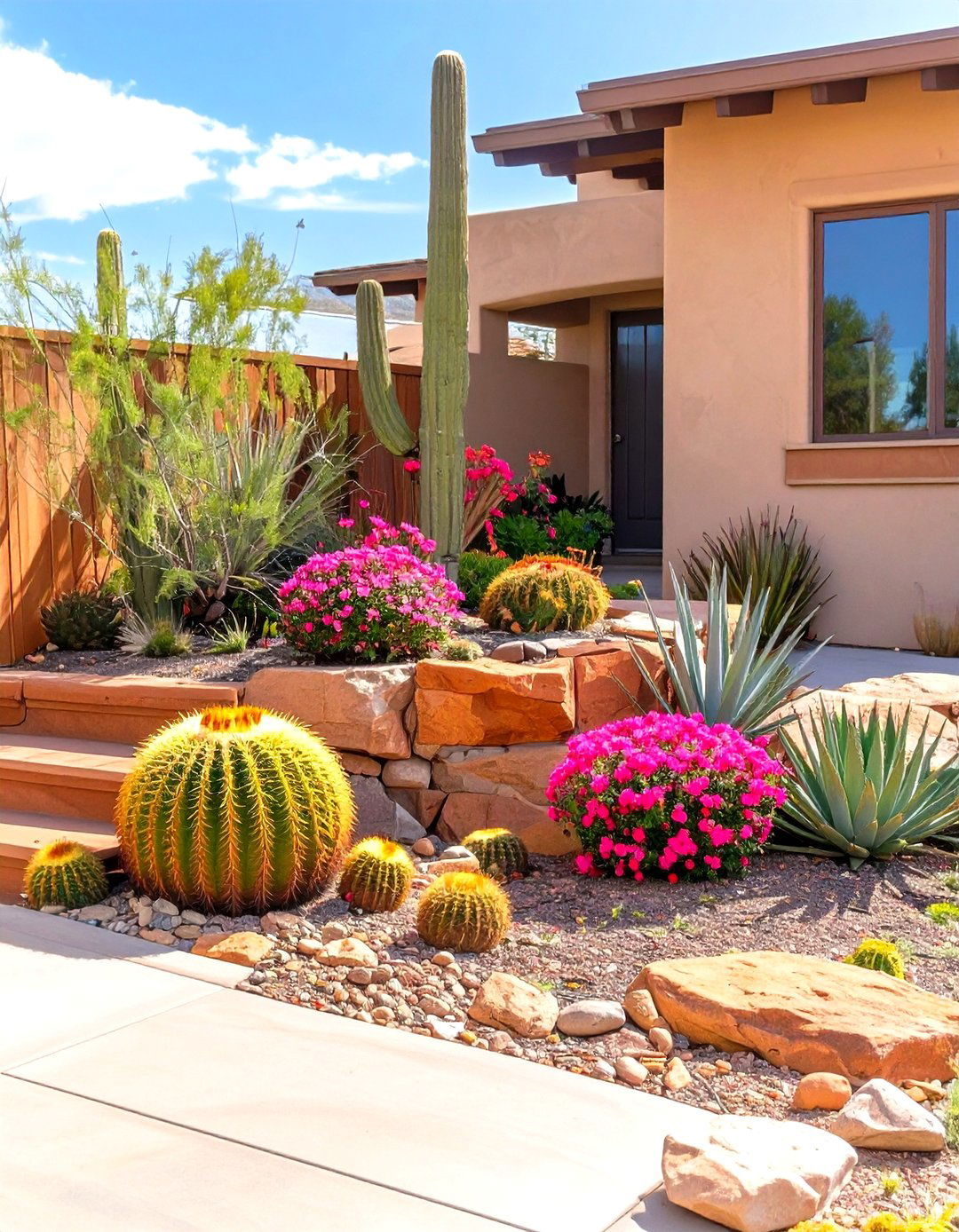 The Southwestern Jewel Box Garden - 30 low maintenance small rock garden ideas