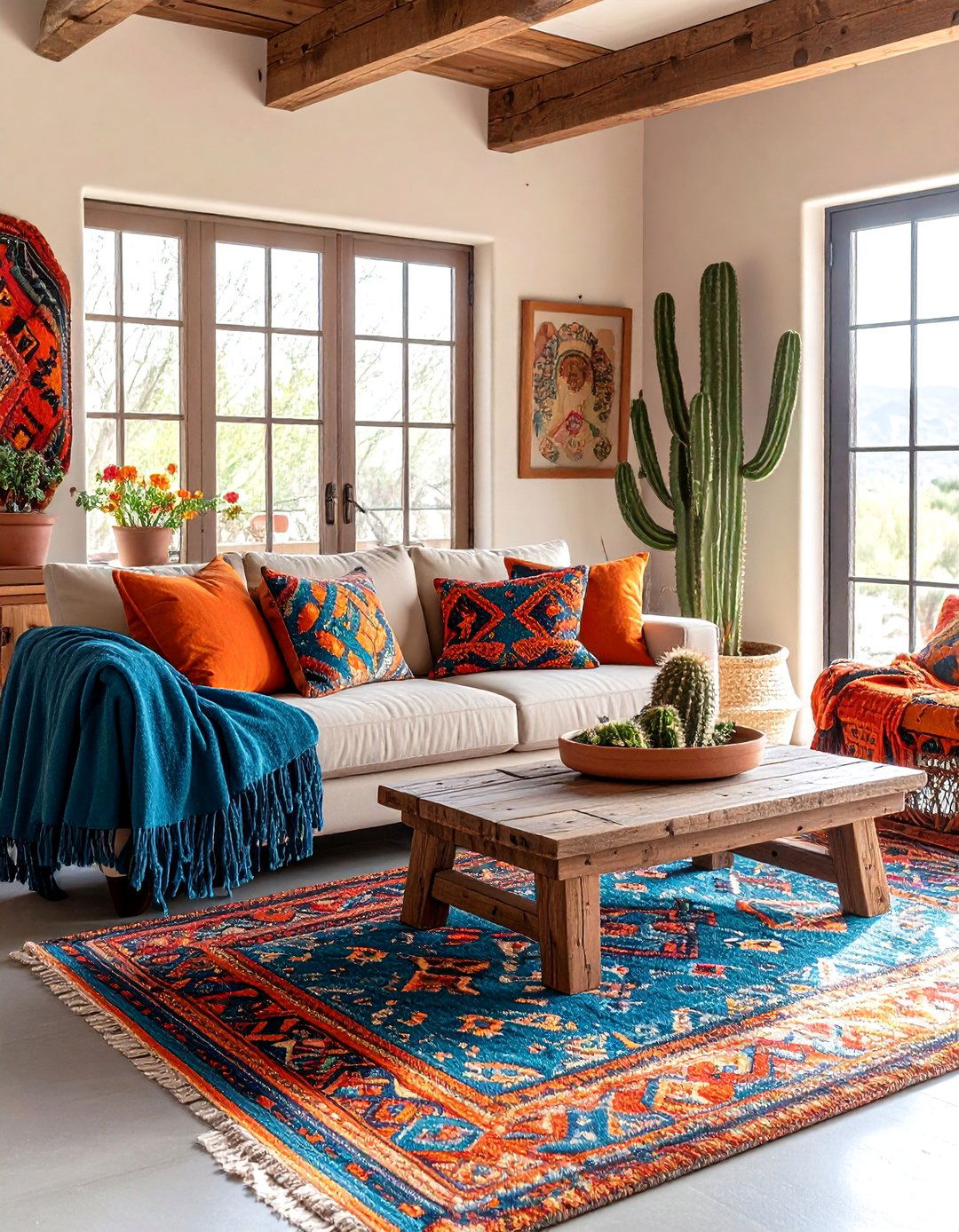 The Southwestern Style Living Area - 30 90s interior design ideas