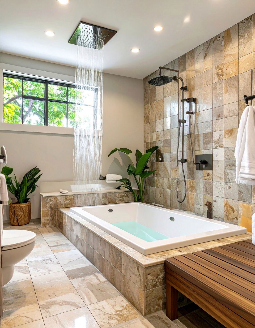 The Spa Inspired Bathtub Shower Combo - 30 bathtub shower combo ideas