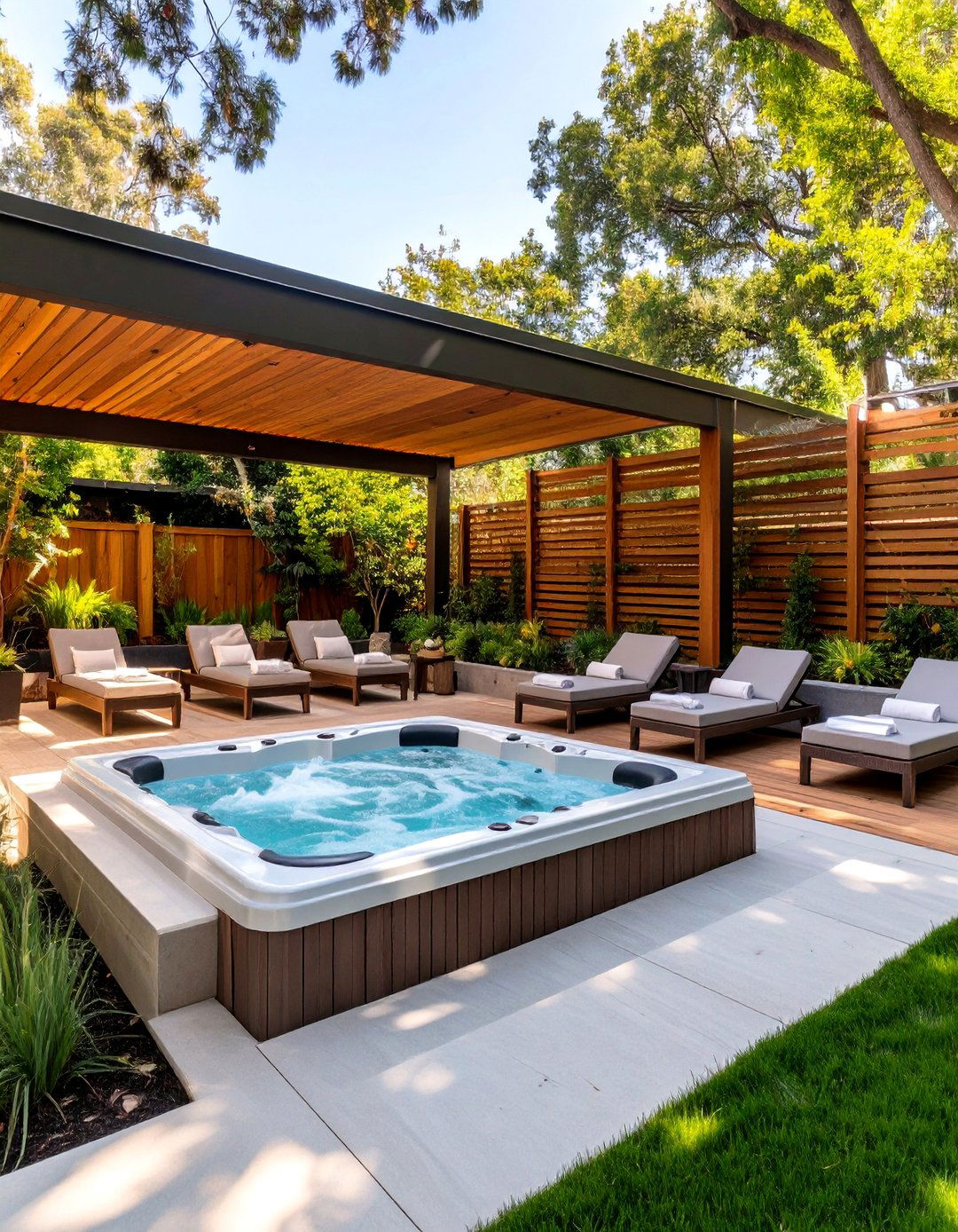 The Spa Inspired Relaxation Deck - 30 attached covered patio ideas