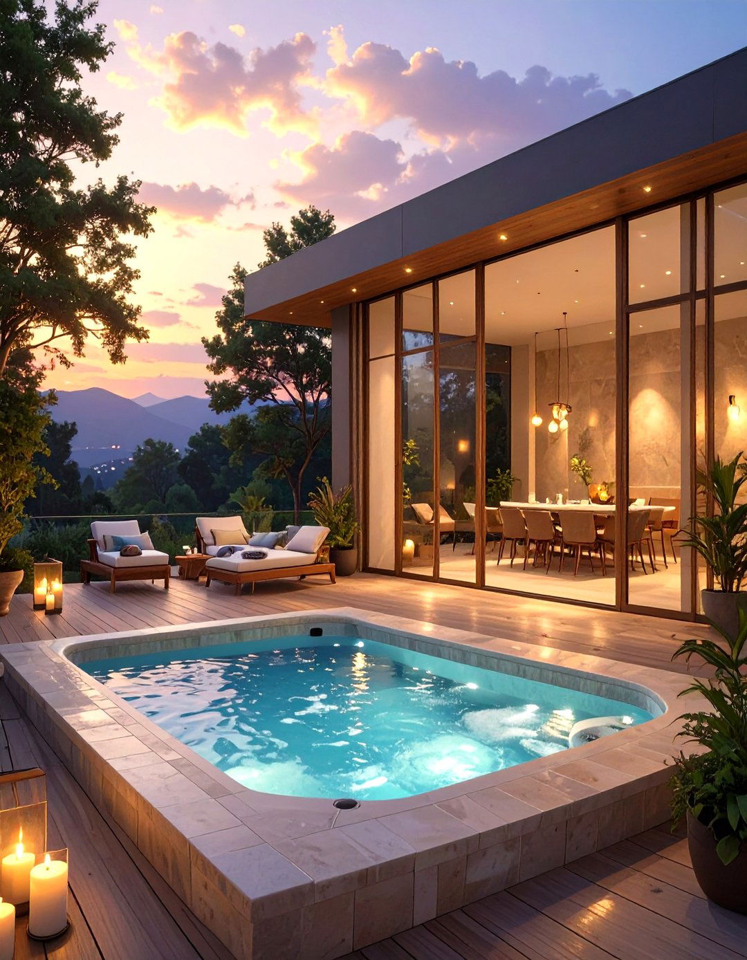 The Spa and Hot Tub Deck - 30 enclosed deck ideas
