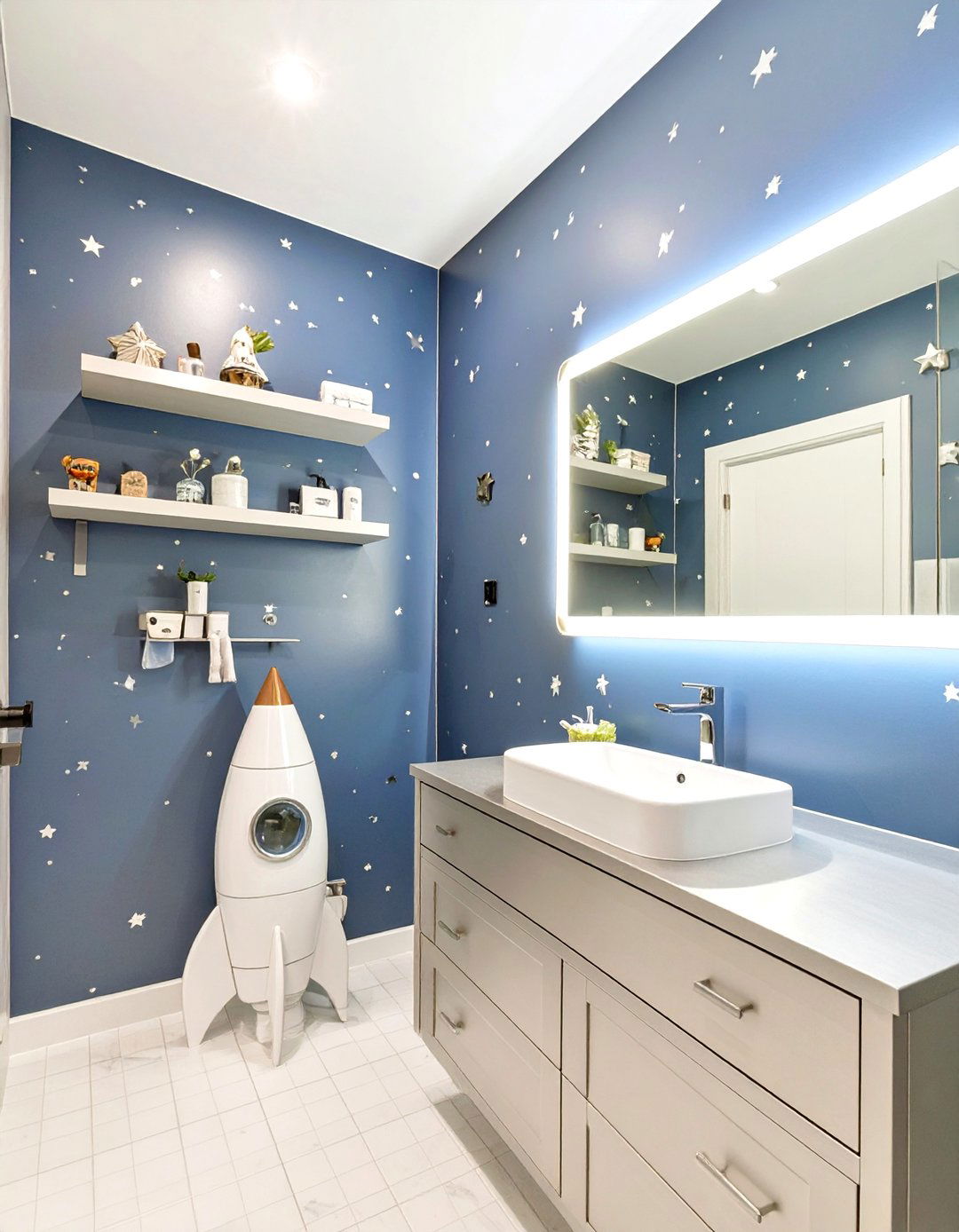 The Space Adventurer Bathroom - 30 boys bathroom ideas