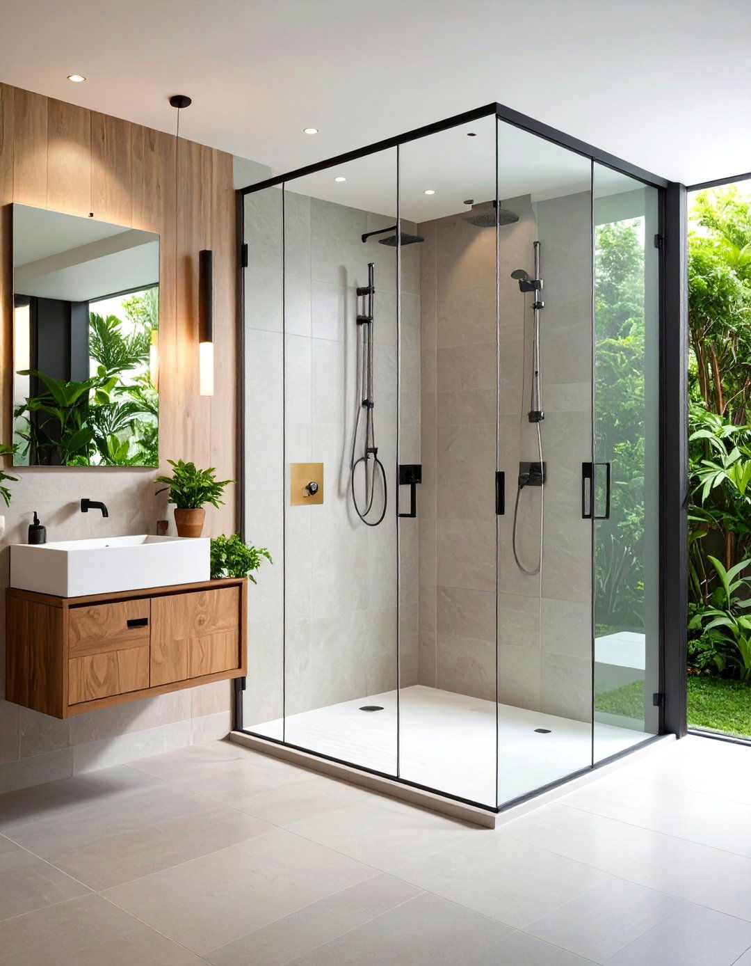 The Space Saving Bifold Shower Door - 30 limited space tiny shower room designs