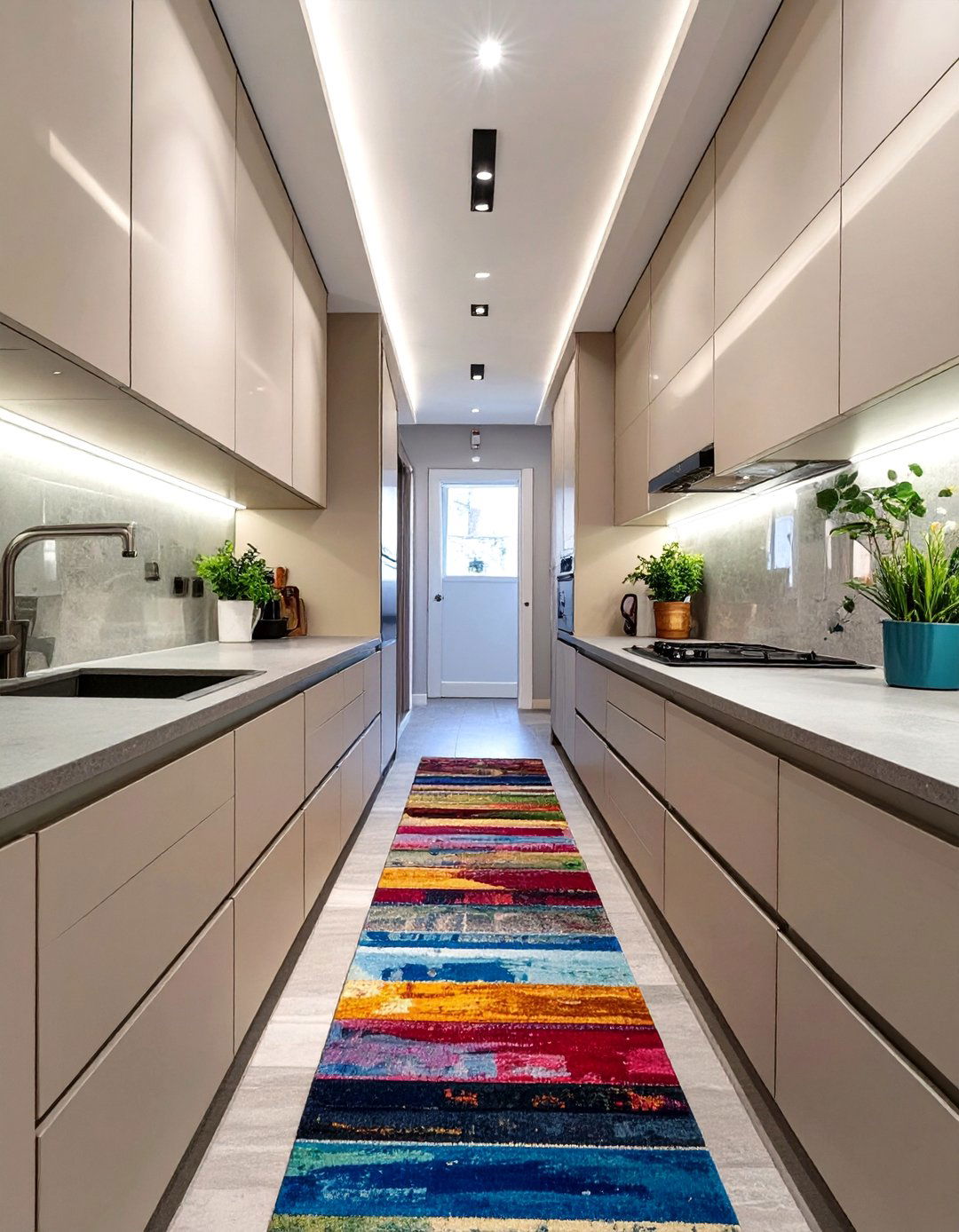 The Space Saving Galley Kitchen - 30 apartment kitchen ideas