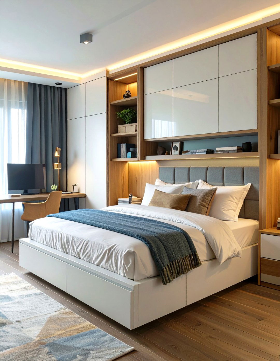 The Space Saving Murphy Bed Bedroom - 30 guys bedroom ideas