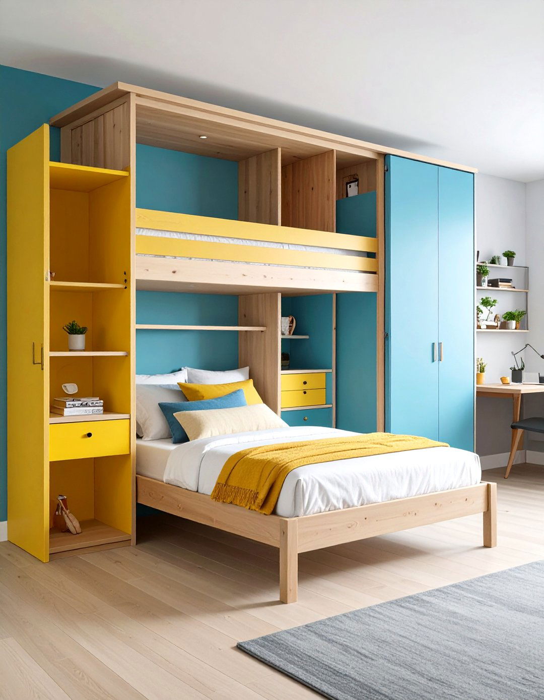 The Space Saving Murphy Bed Bedroom - 30 diy bedroom ideas