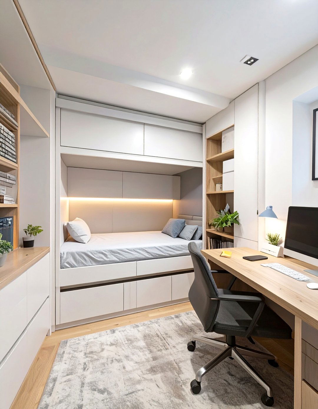 The Space Saving Murphy Bed Man Cave - 30 man cave ideas small room