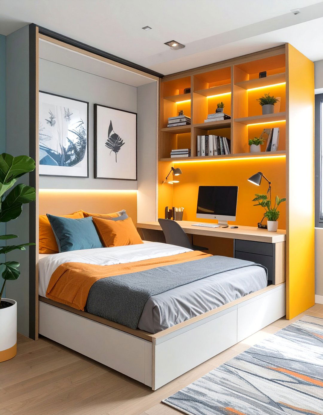The Space Saving Murphy Bed Office - 30 best decor ideas for home office