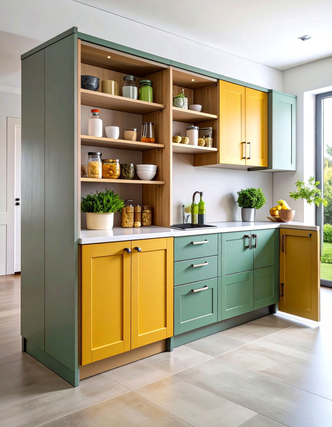 The Space Saving Pull Out Kitchen Pantry - 30 kitchen pantry organization ideas
