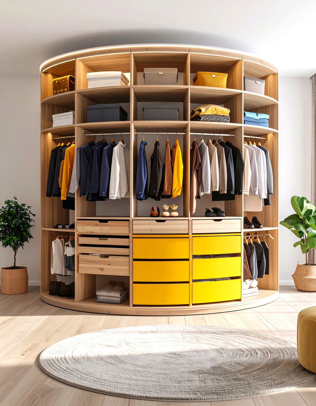 The Space Saving Rotating Closet - 30 design closet ideas