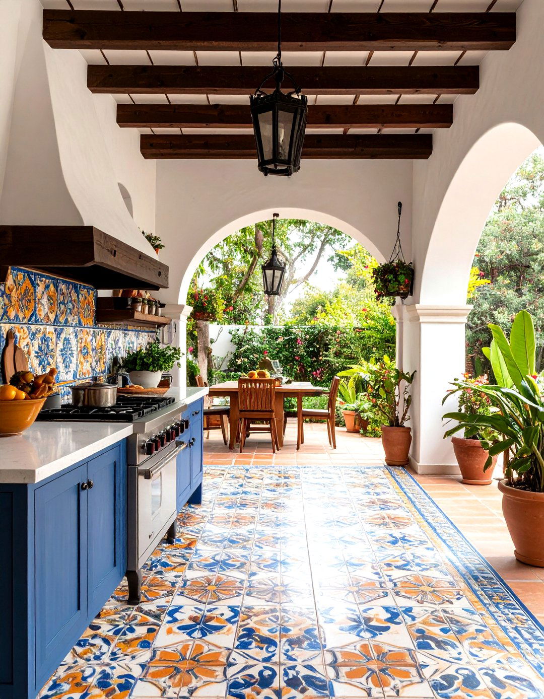 The Spanish Hacienda Kitchen - 30 backyard kitchen ideas