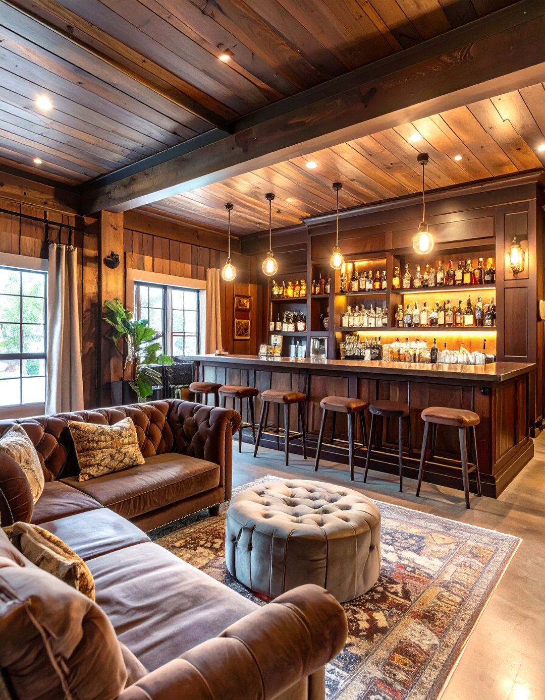 The Speakeasy Inspired Hideaway - 30 garage hangout ideas