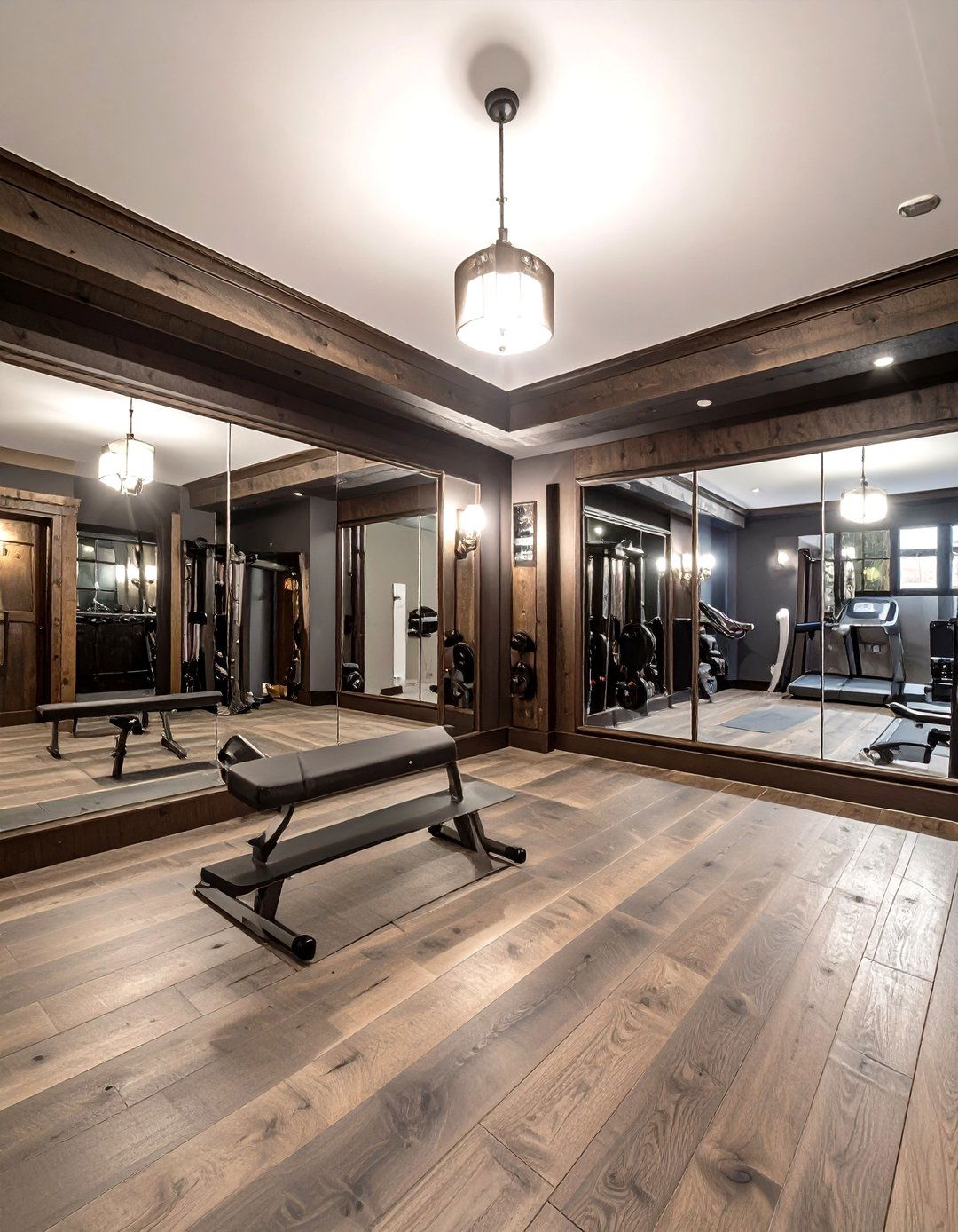 The Speakeasy Style Basement Gym - 30 basement home gym ideas