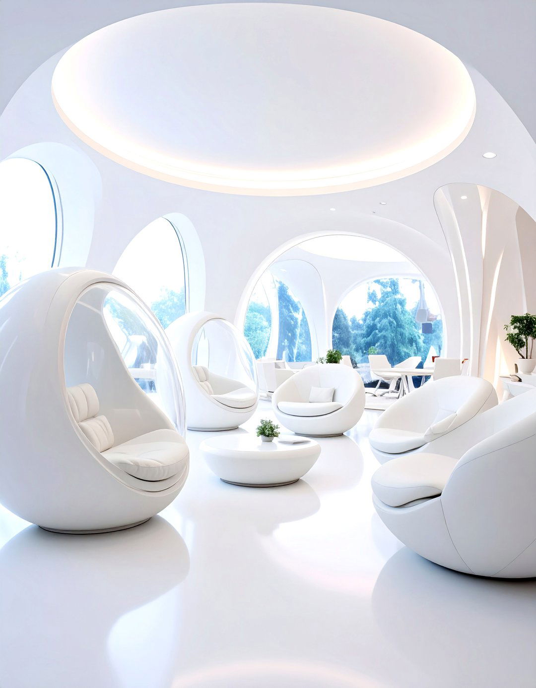 The Spherical and Pod Furniture Room - 30 60s interior design ideas