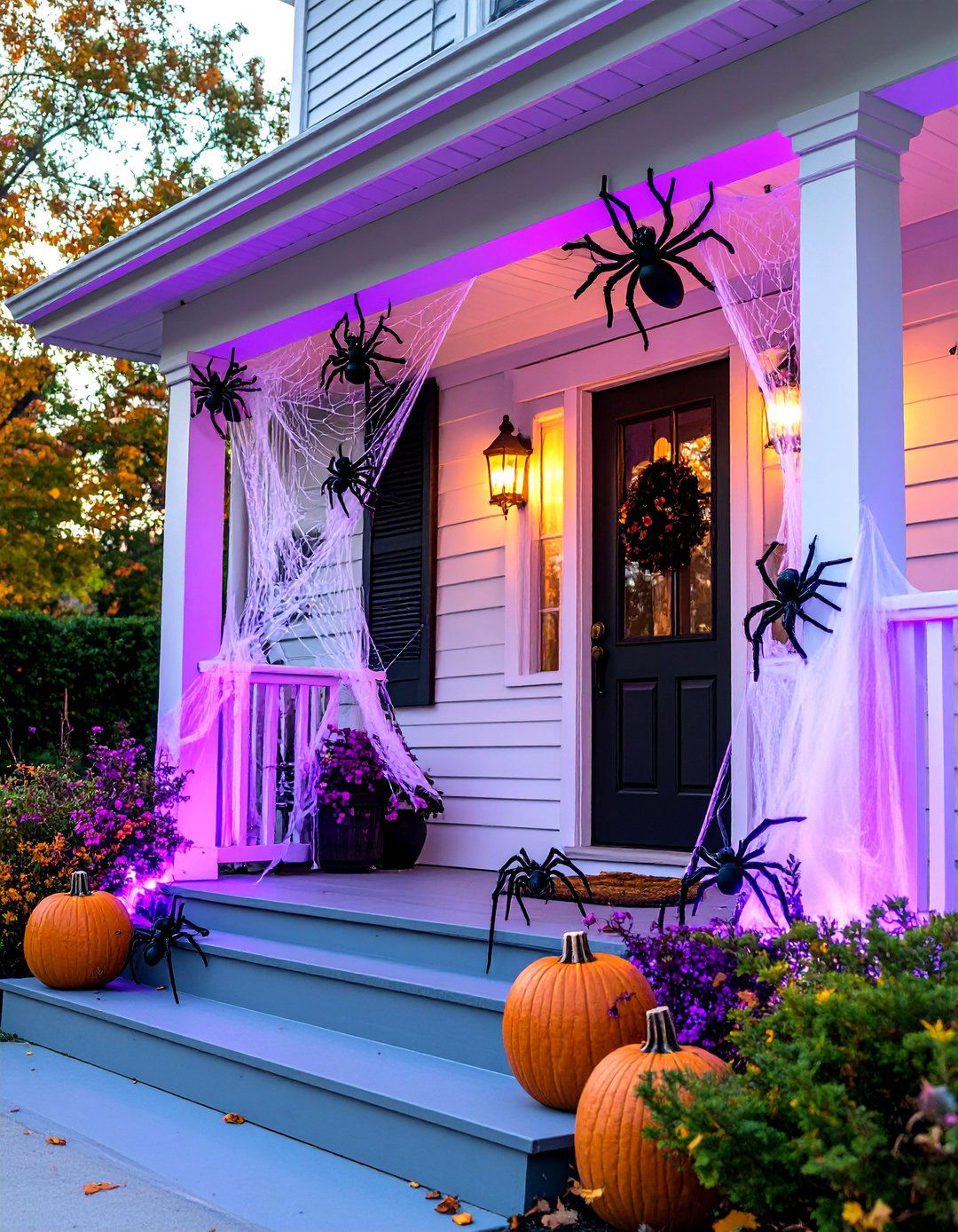 The Spider Infestation Zone - 30 halloween outdoor decor ideas