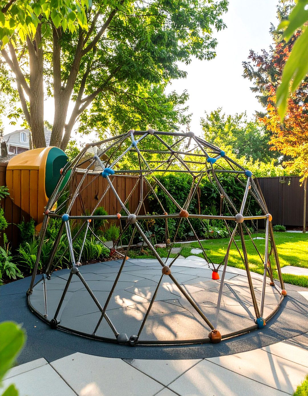 The Spider Web Climbing Dome - 30 backyard play area ideas