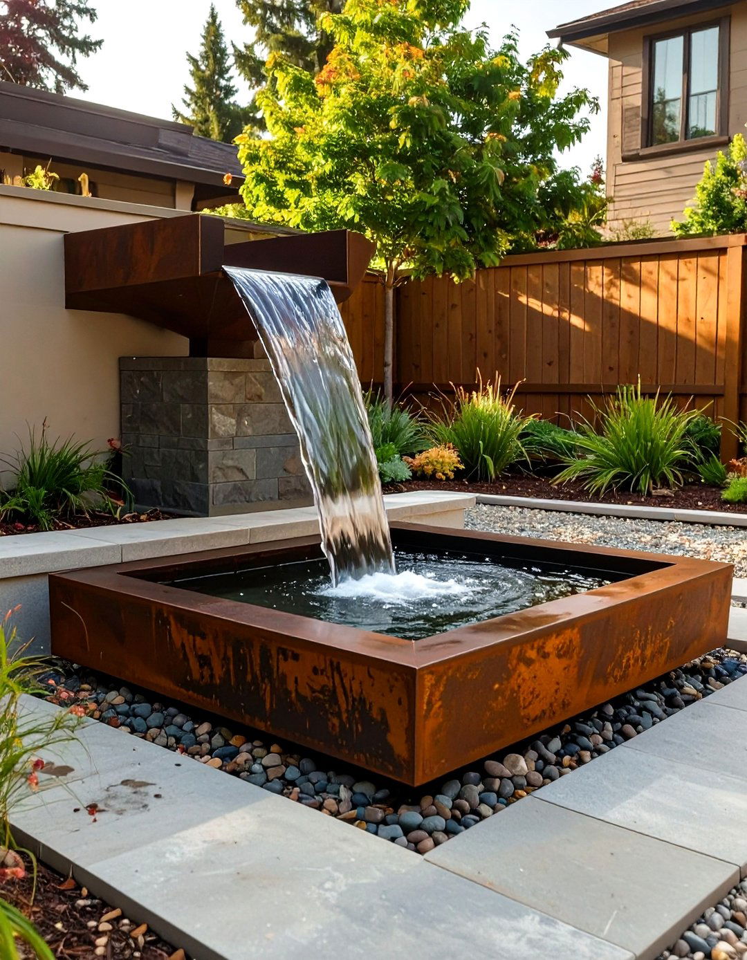 The Spillway Bowl and Basin - 30 backyard water feature ideas