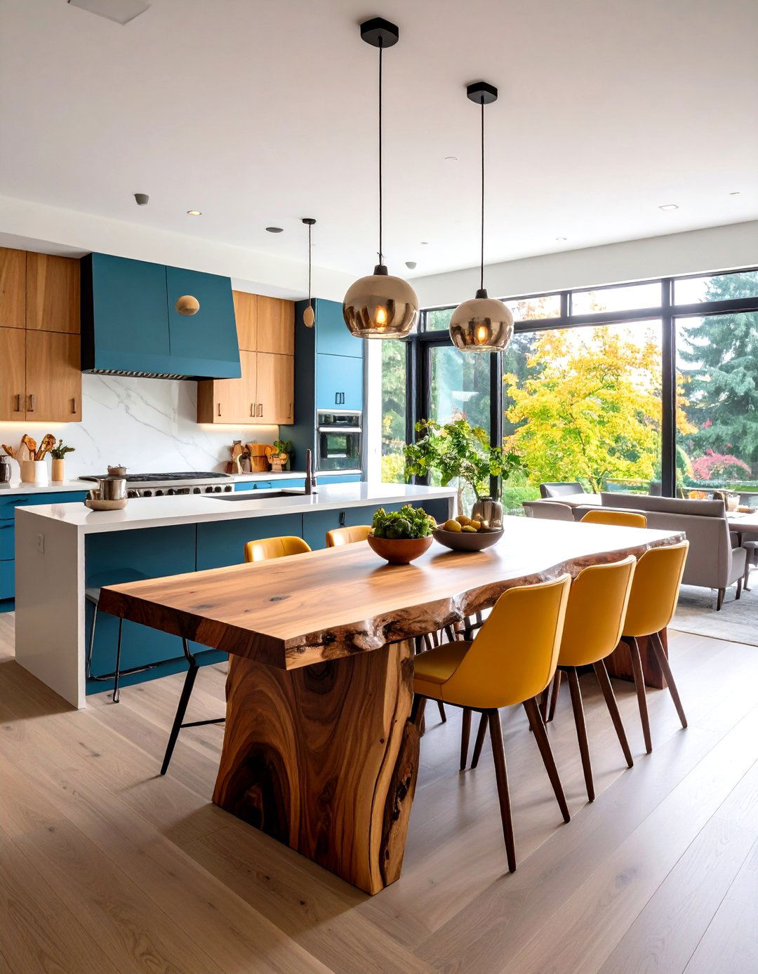 The Split Level Kitchen Island and Dining Table - 30 kitchen layout ideas with island