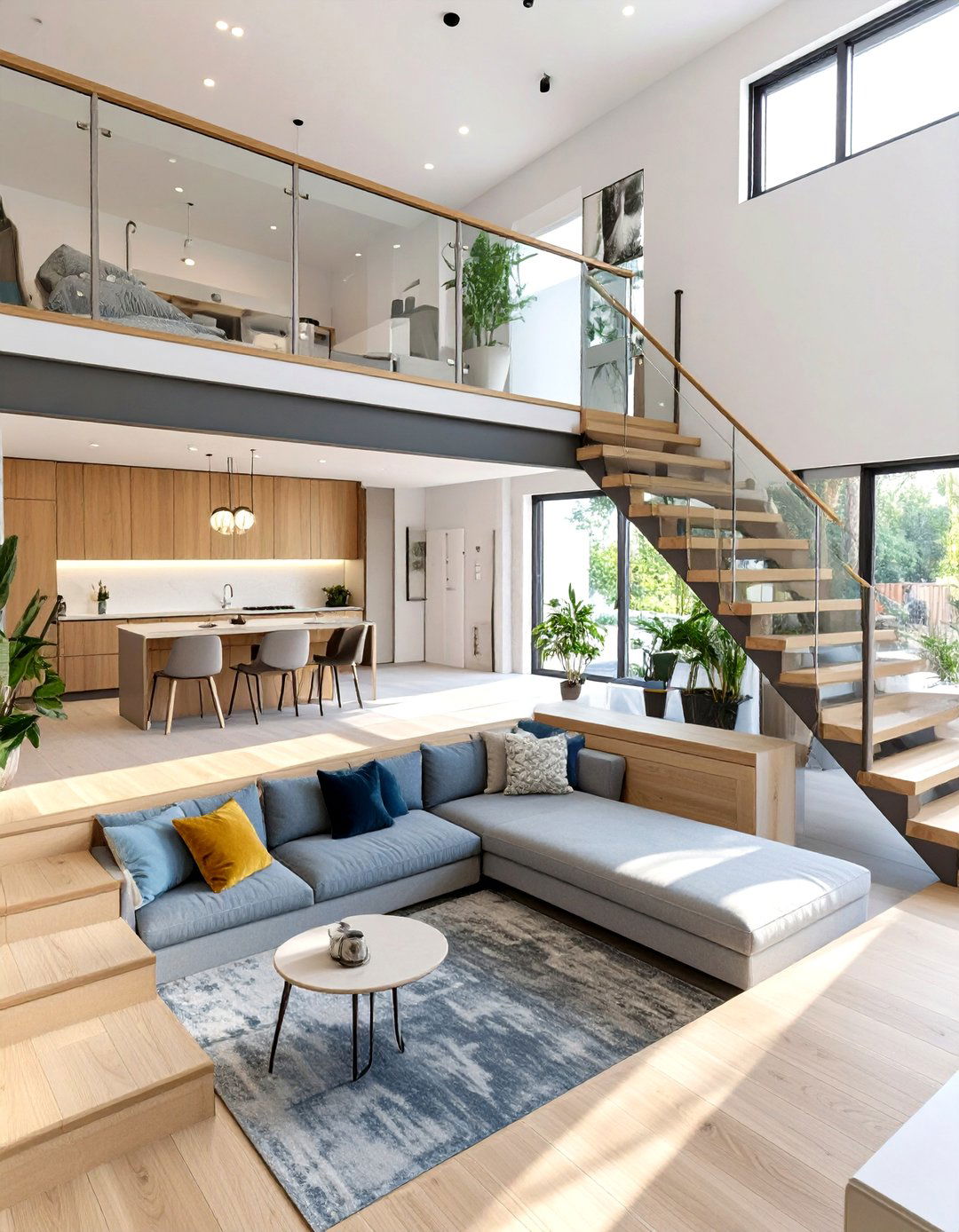 The Split Level Open Concept Layout - 30 interior design floor plan ideas