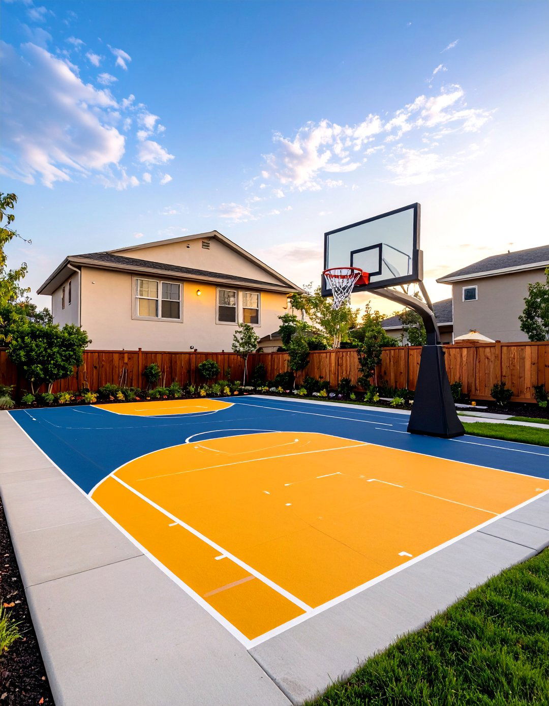 The Sports Court Multi Gym - 30 backyard gym ideas