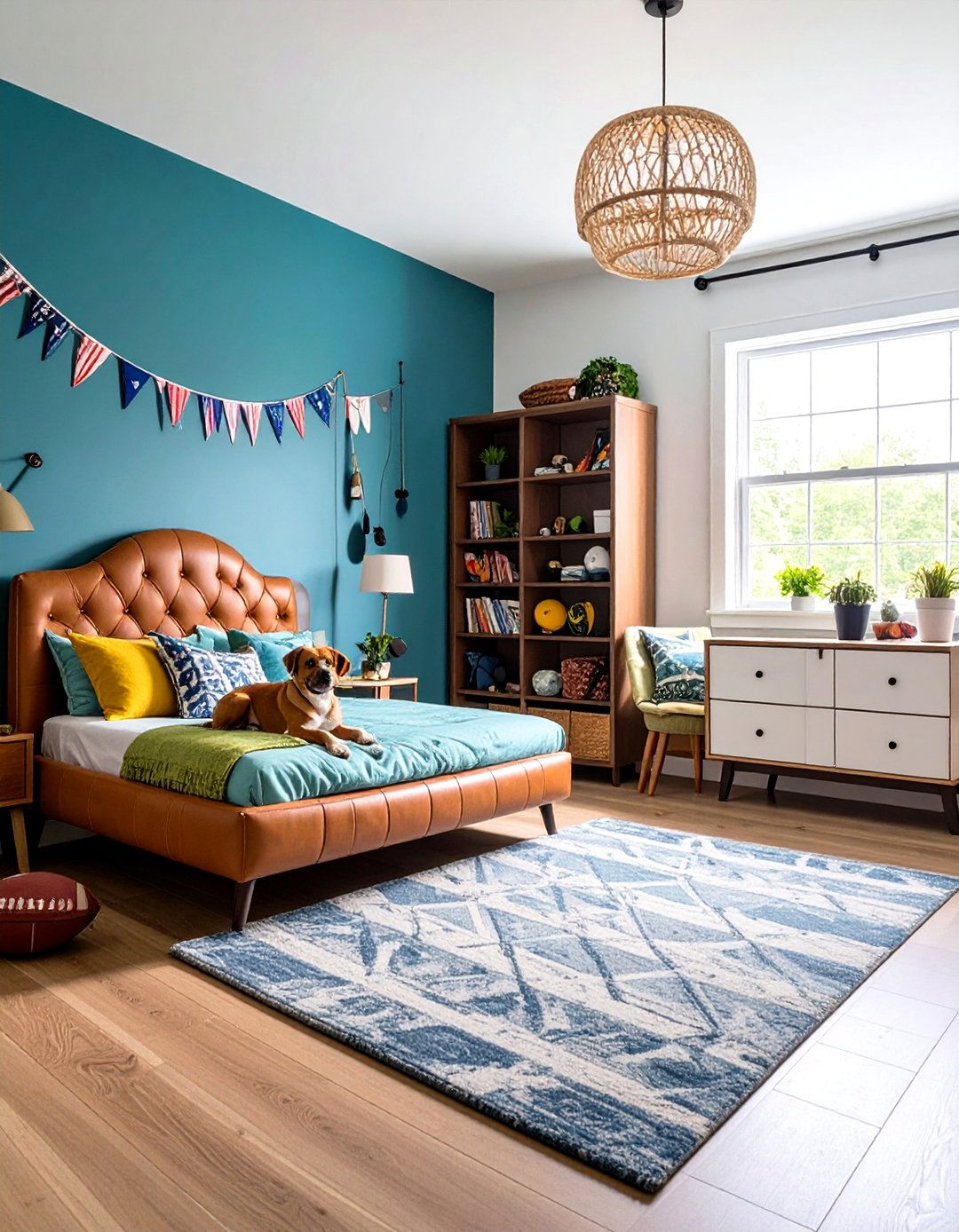 The Sports Fanatic Dog Bedroom Den - 30 dog bedroom ideas