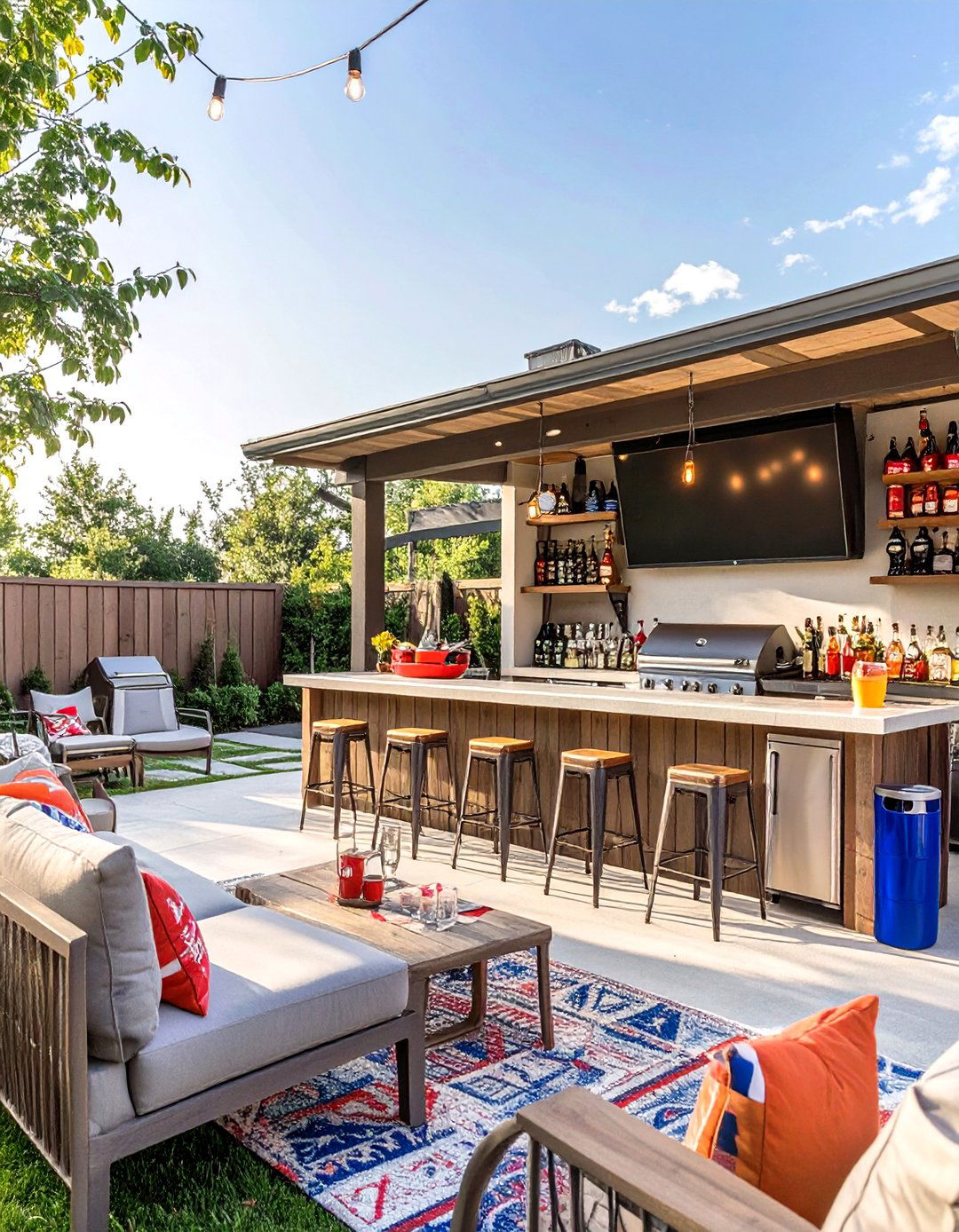 The Sports Fans Tailgate Bar - 30 outdoor bar ideas