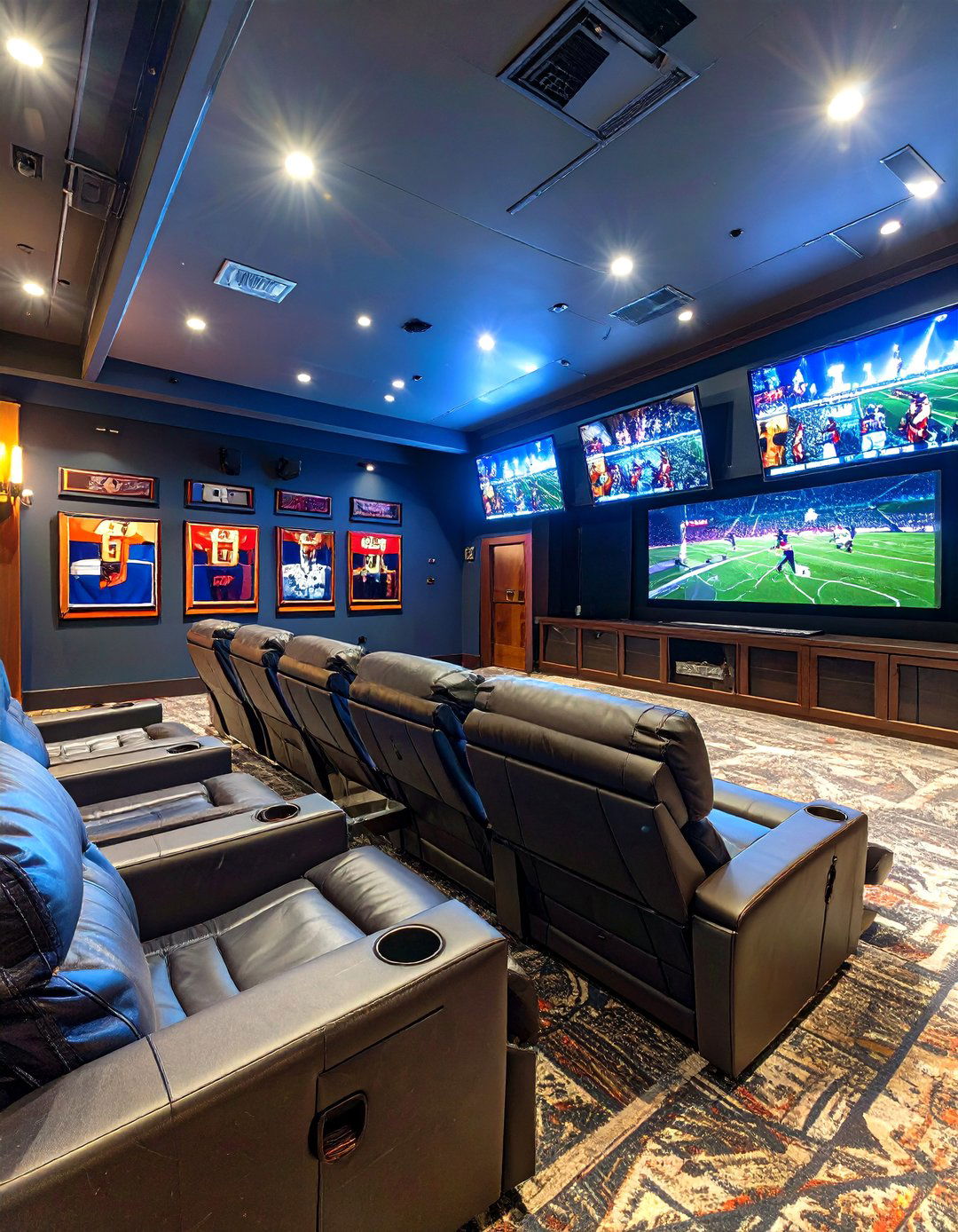 The Sports Fans Ultimate Arena - 30 home theater room ideas