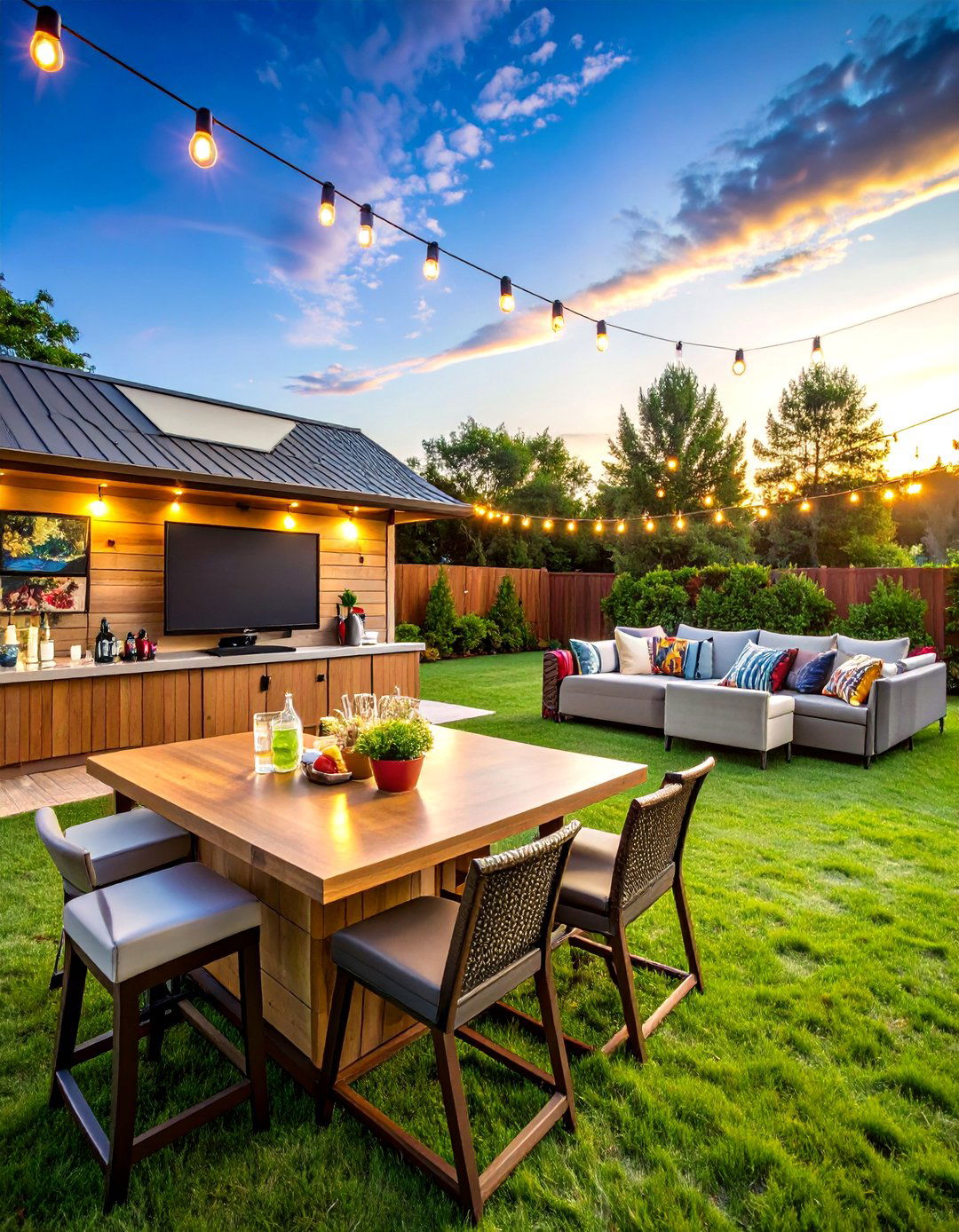 The Sports Fans Ultimate Bar - 30 backyard bar ideas