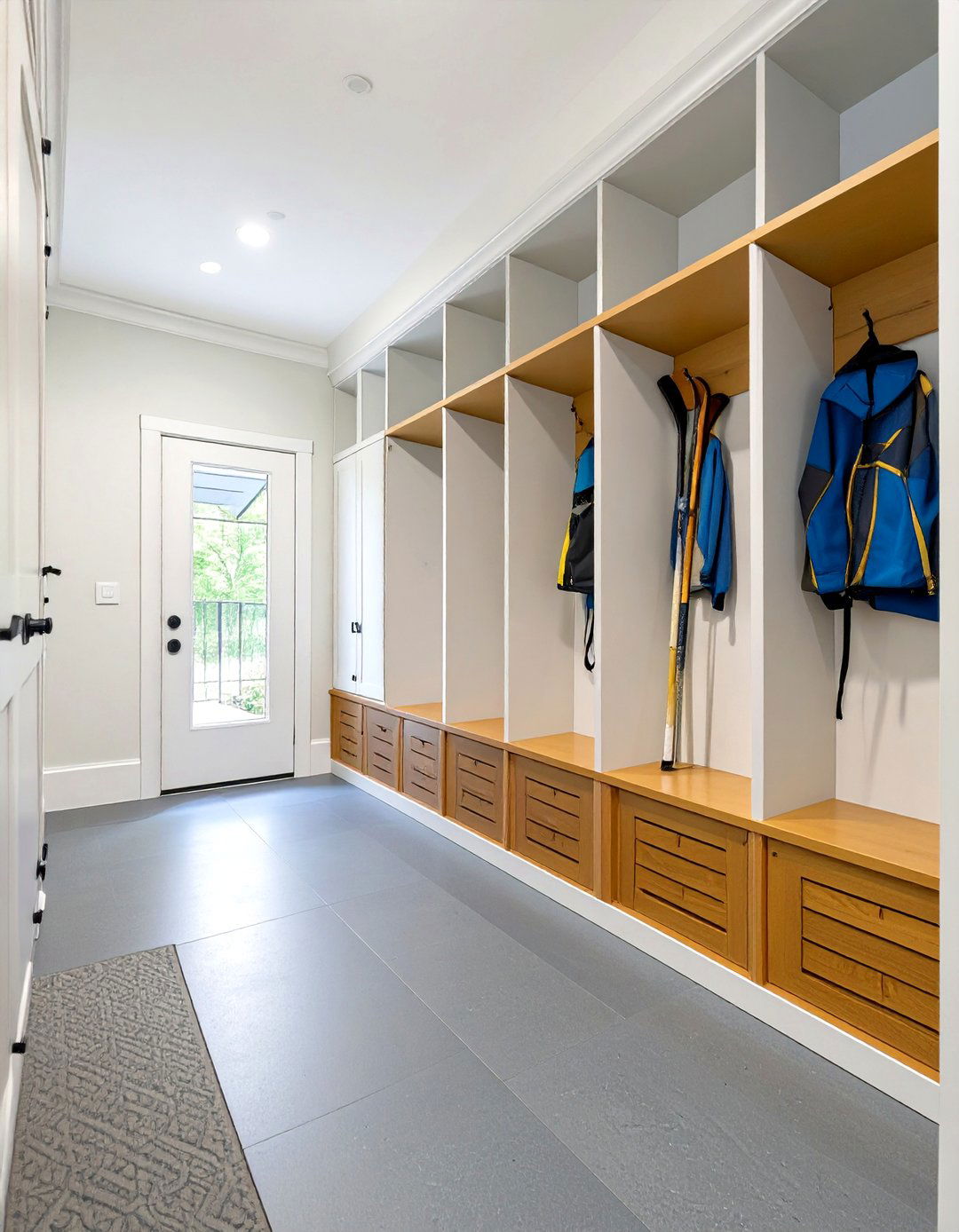The Sports Gear Central Mudroom - 30 mudroom storage ideas