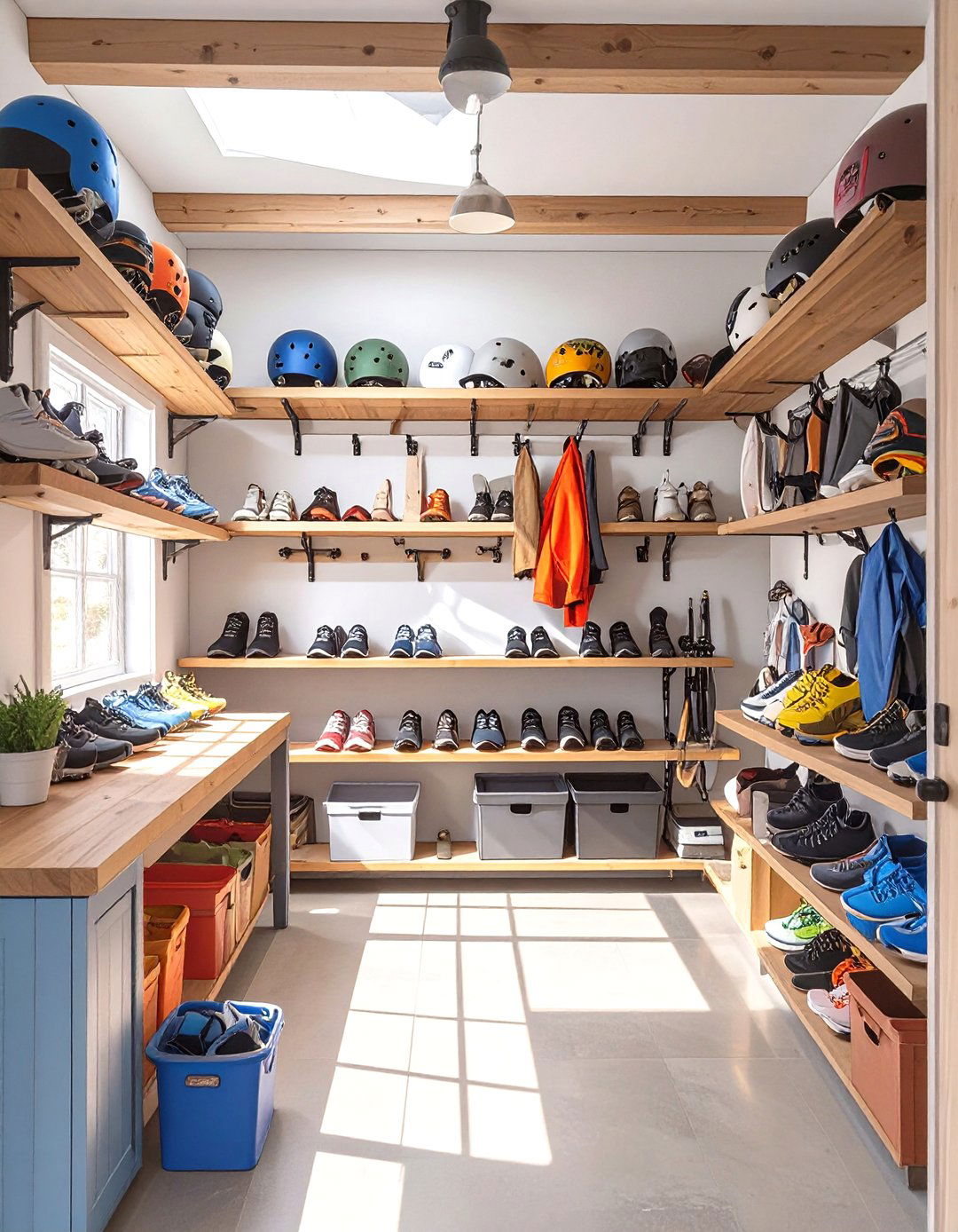 The Sports Gear Storage Hub - 30 coat closet organization ideas