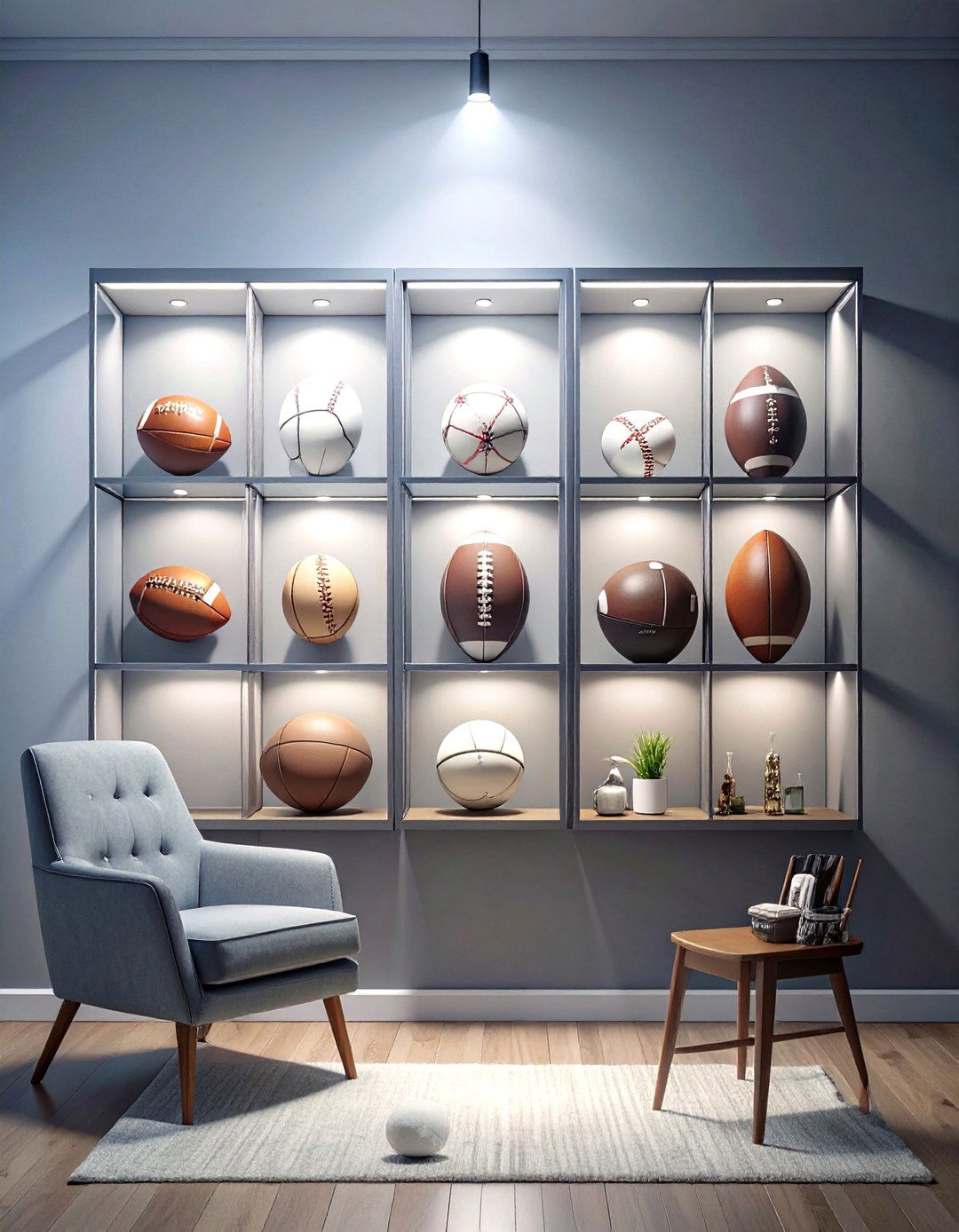The Sports Memorabilia Showcase Man Cave - 30 man cave ideas small room