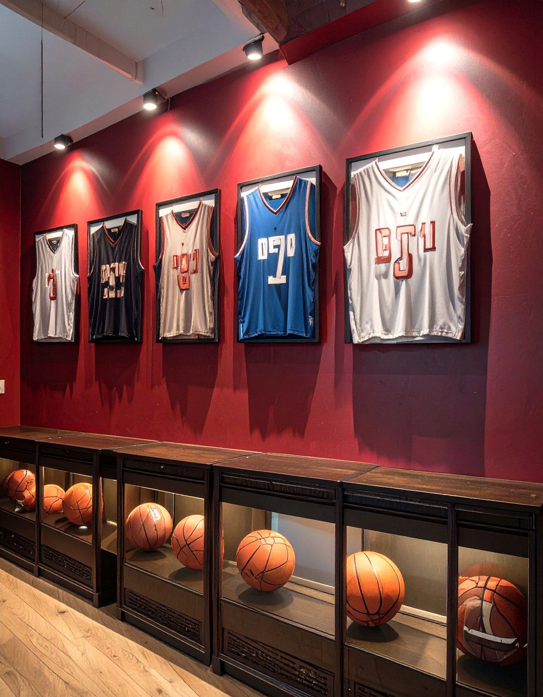 The Sports Memorabilia Shrine Wall - 30 man cave wall ideas