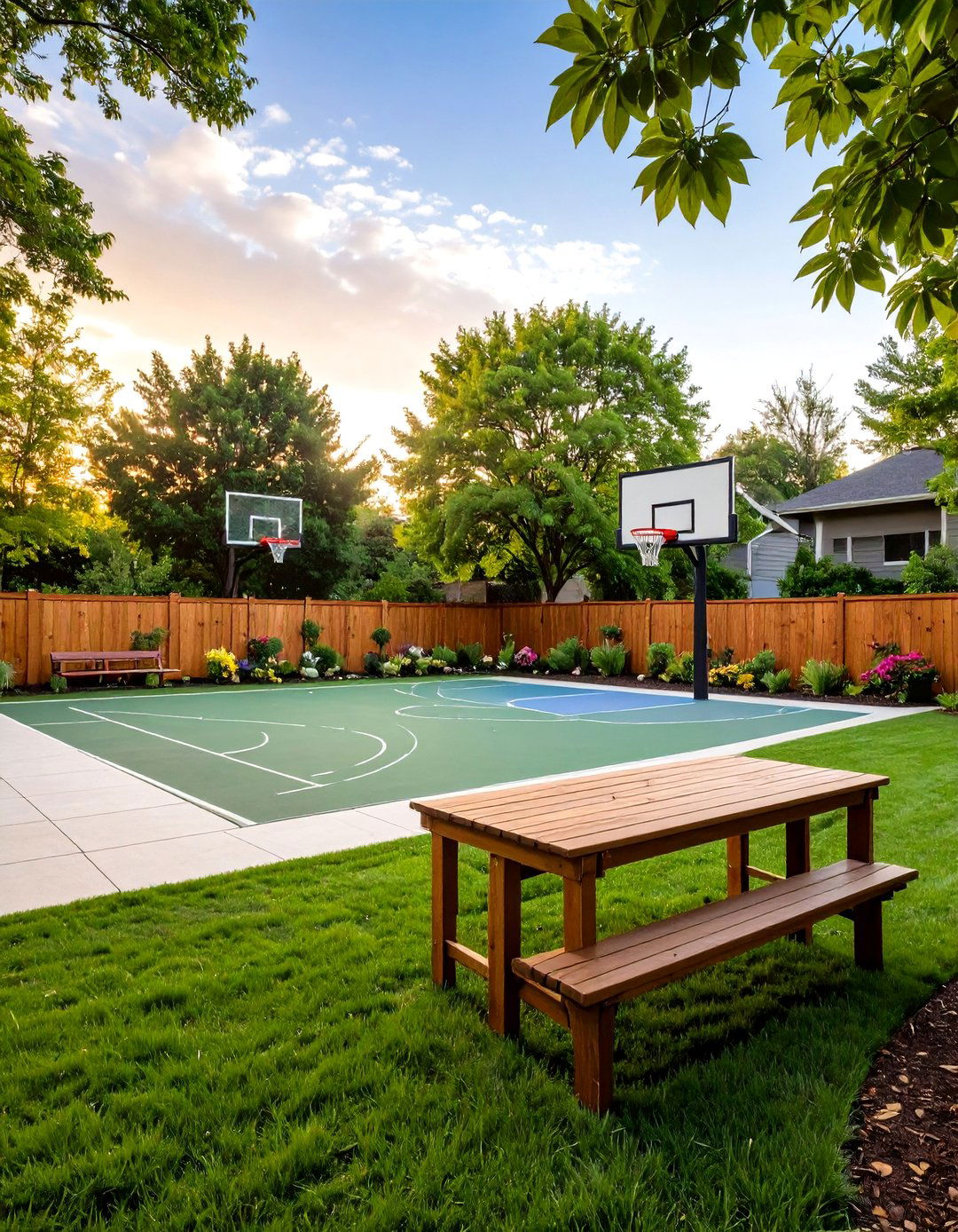 The Sports and Games Court - 30 backyard layout ideas