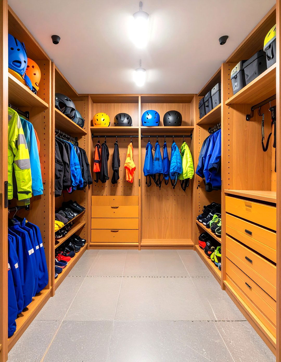 The Sports and Gear Garage Entry Closet - 30 entry closet ideas