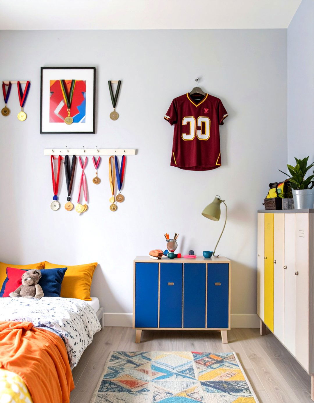 The Sporty Champions Quarters Room - 30 girl room decor ideas