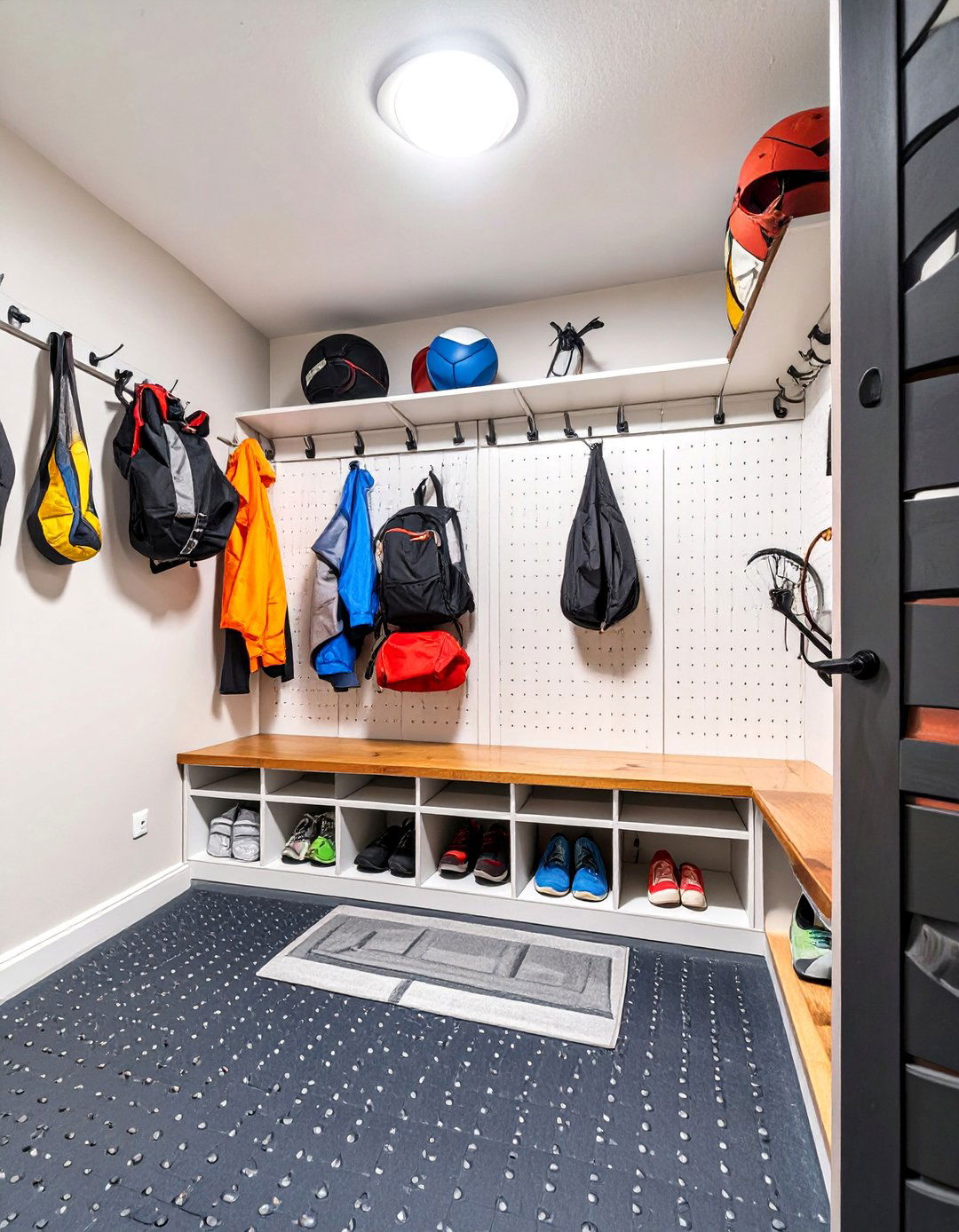 The Sporty Gear Garage - 30 coat closet ideas