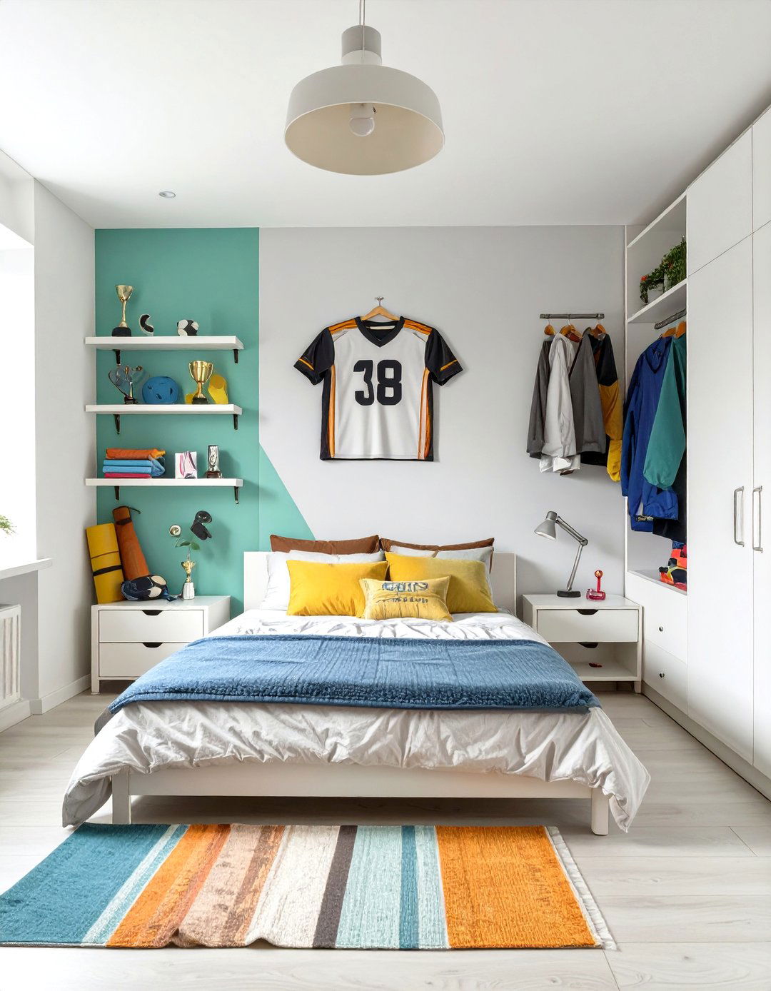 The Sporty and Active Bedroom - 30 modern teenage girl bedroom ideas