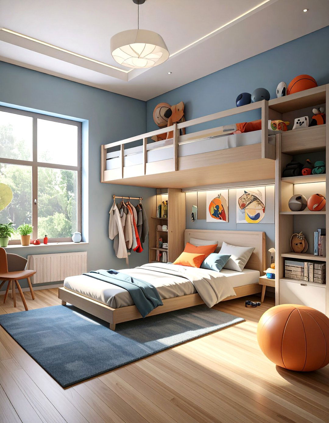 The Sporty and Athletic Girls Room - 30 girls room decor ideas