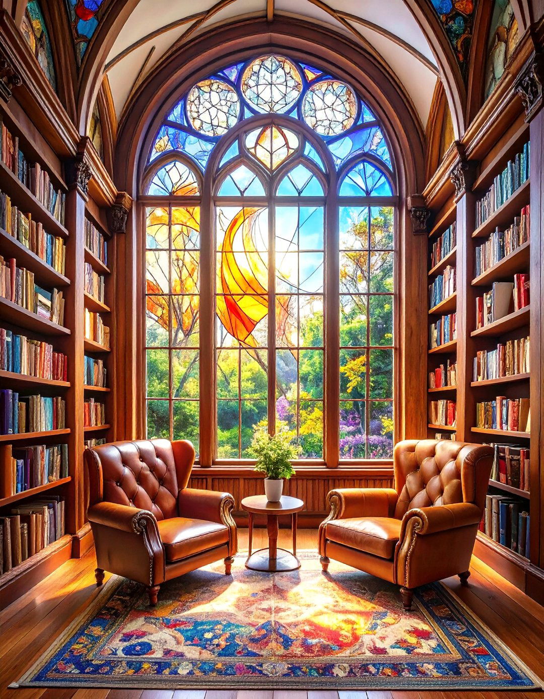 The Stained Glass Library - 30 art nouveau interior design ideas