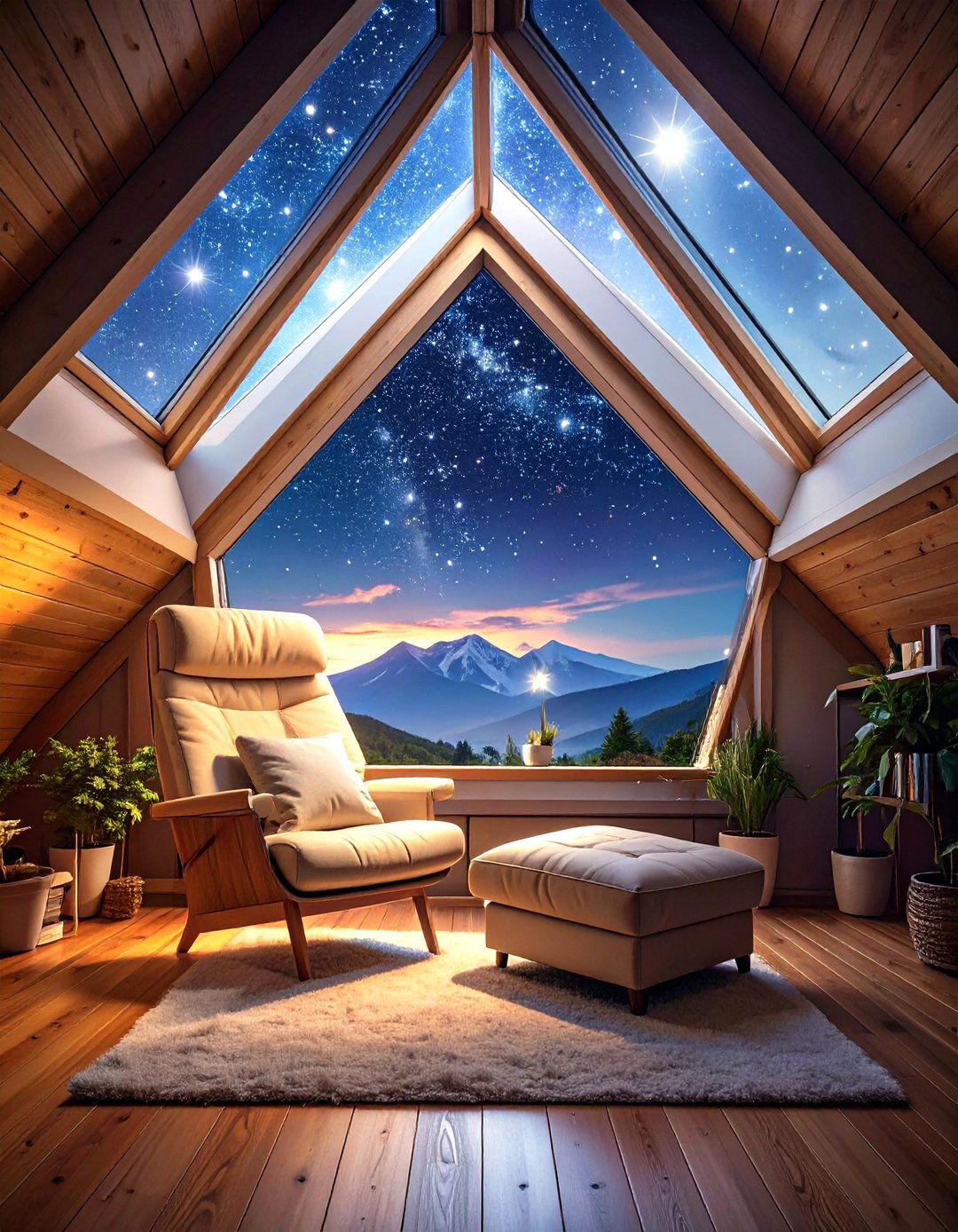 The Star Gazing Attic Nook Man Cave - 30 tiny small man cave ideas